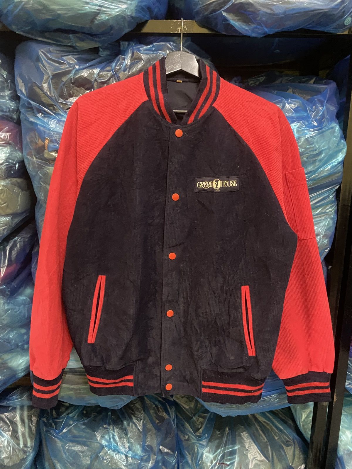 Vintage Vintage Grèbe House Japan Varsity Corduroy Jacket Size US L / EU 52-54 / 3 - 1 Thumbnail
