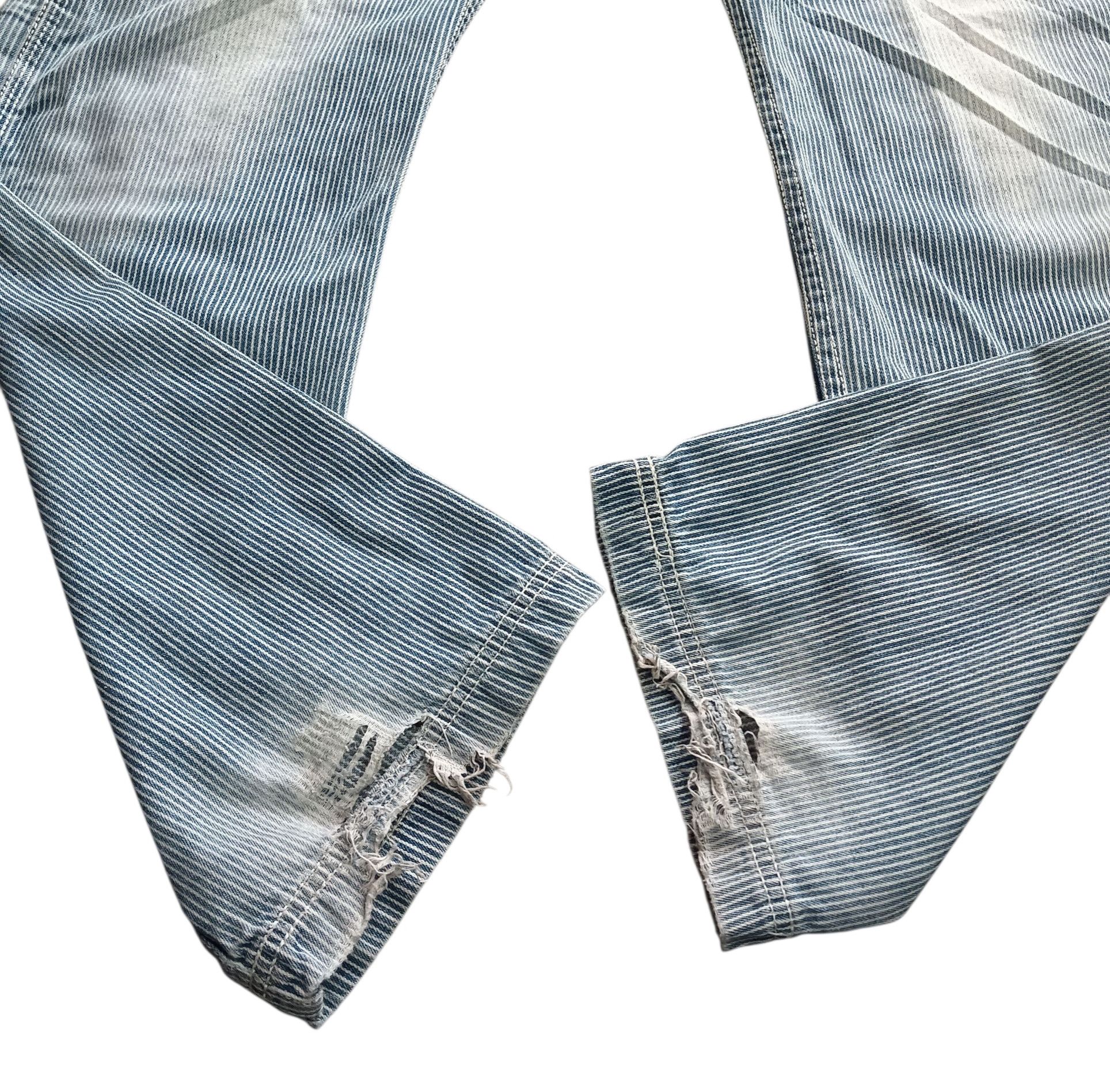 Other Distressed Carpenter Striped Jeans Size US 32 / EU 48 - 8 Thumbnail