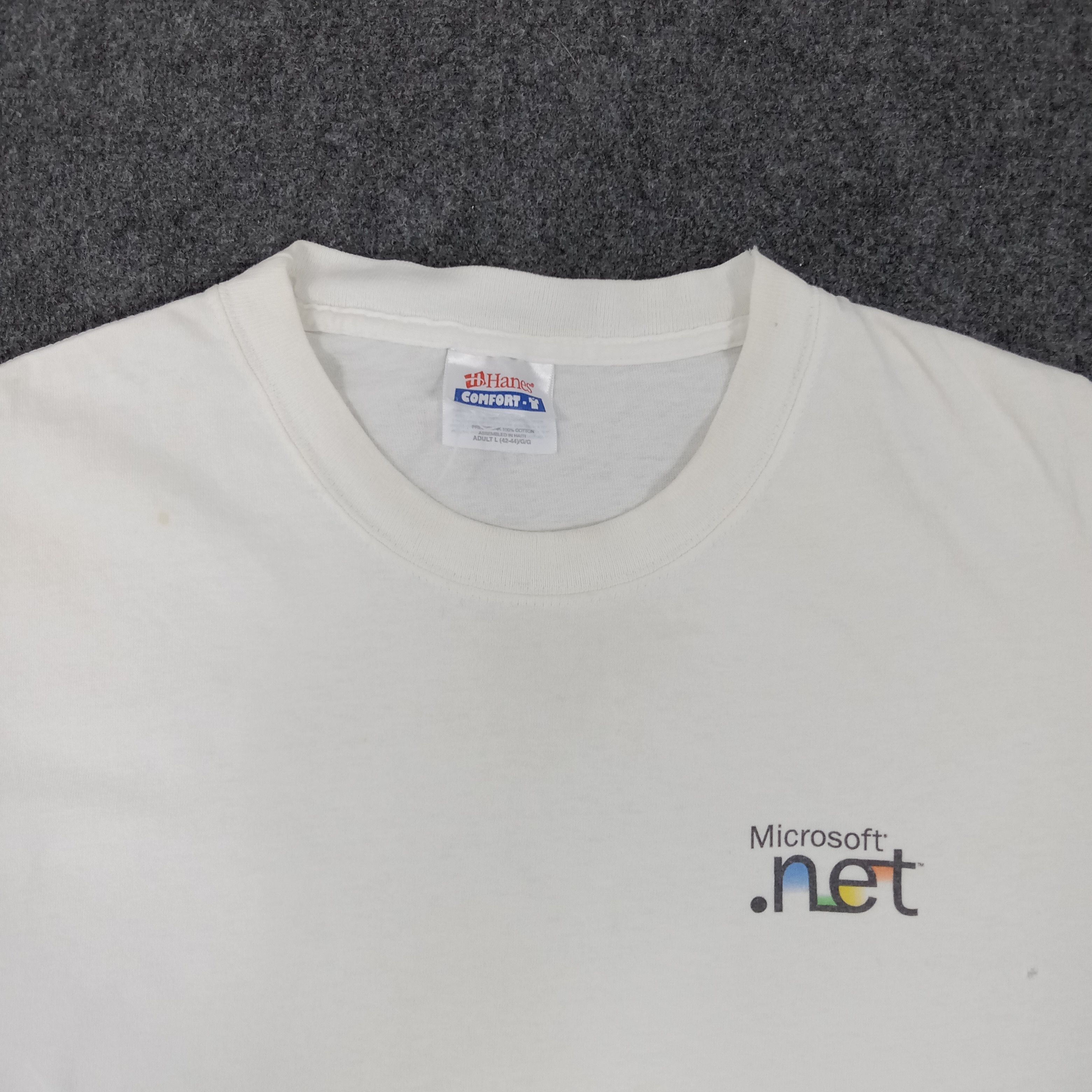 Microsoft × Vintage Microsoft Net Tech Corporation Comp Tshirt Size US L / EU 52-54 / 3 - 2 Thumbnail
