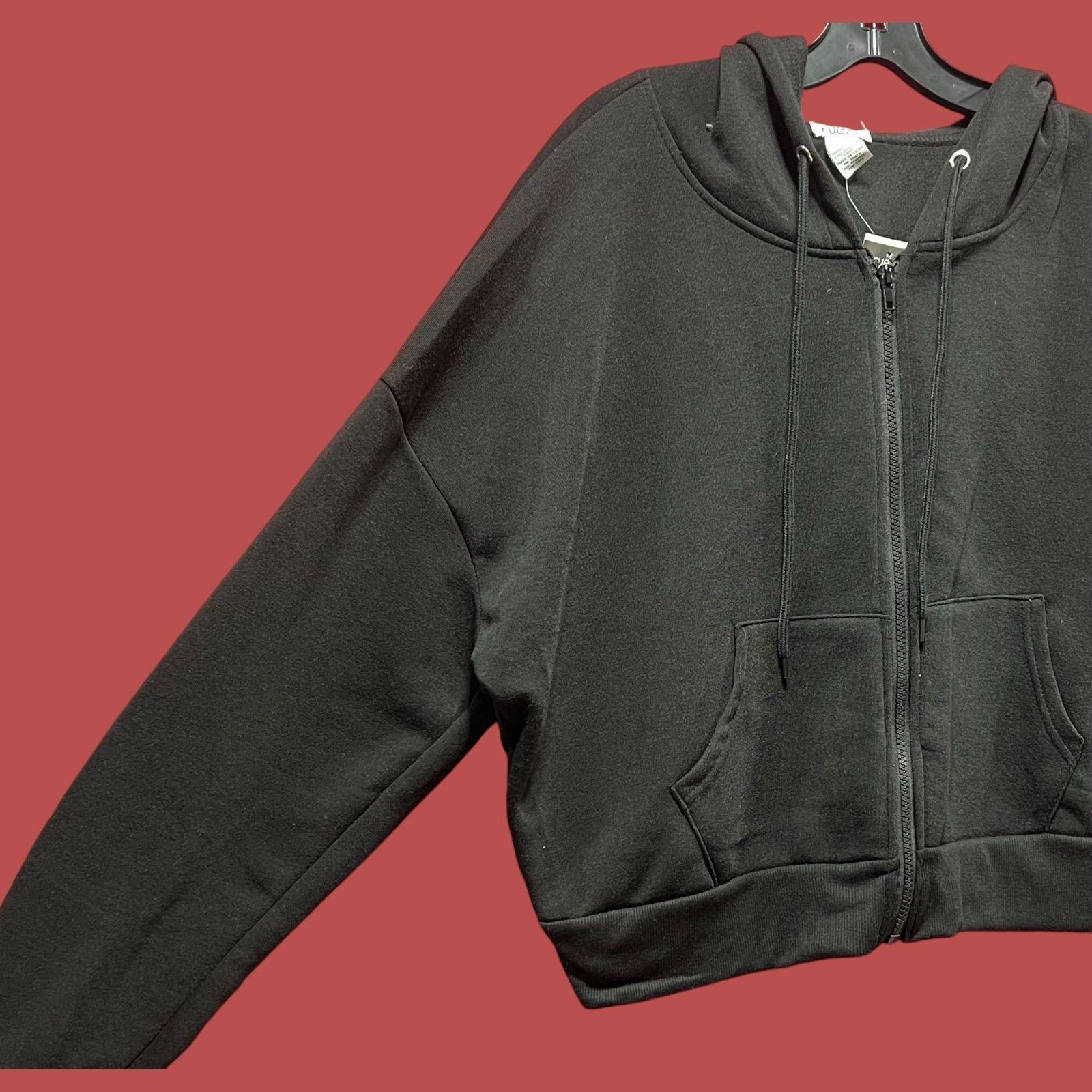 rue21 Rue 21 - Women's Long Sleeve Hooded Sweatshirt - Black - 2X Size XXL / US 16-18 / IT 52-54 - 12 Thumbnail