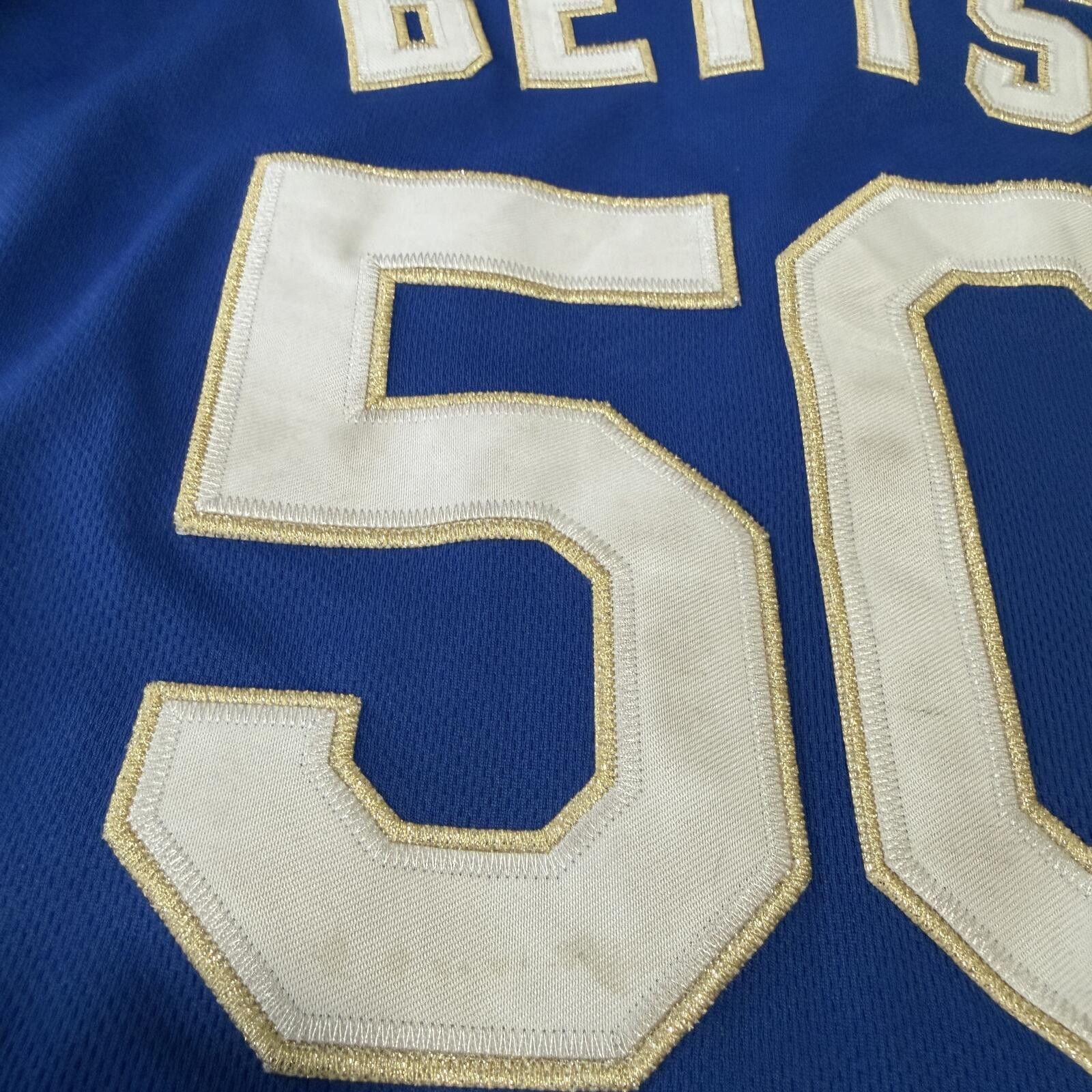 Nike Mookie Betts Nike LA Dodgers 2020 World Series Jersey GOLD Size US L / EU 52-54 / 3 - 4 Thumbnail
