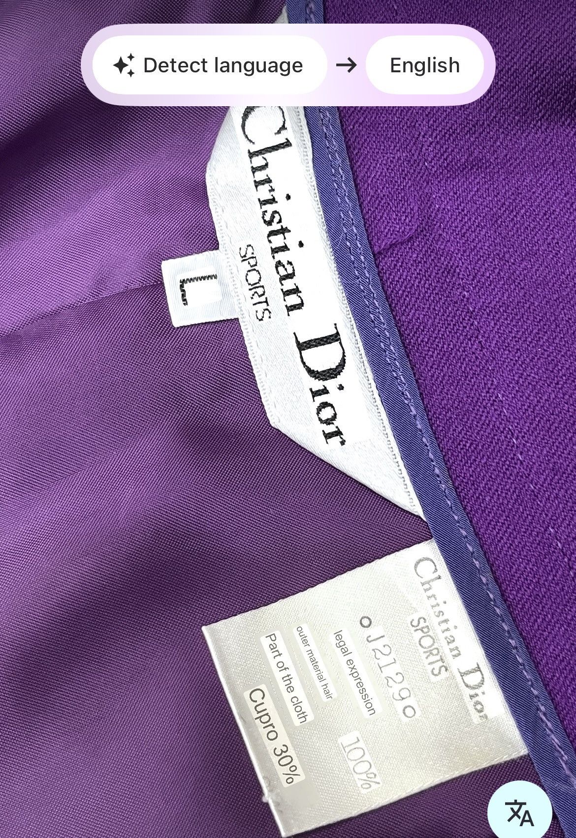 Christian Dior Monsieur Vintage Christian Dior Sports Purple Short Pants Rare Size 25" / US 0 / IT 36 - 7 Thumbnail