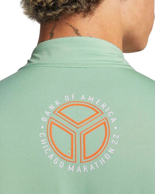 Nike Nike Chicago Marathon 2022 1/4 Zip Running Pullover Green Size US M / EU 48-50 / 2 - 5 Thumbnail