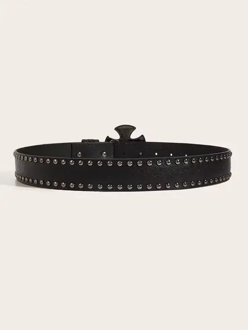 Other Gothic Punk Leather PU Leather Belt Size ONE SIZE - 5 Thumbnail