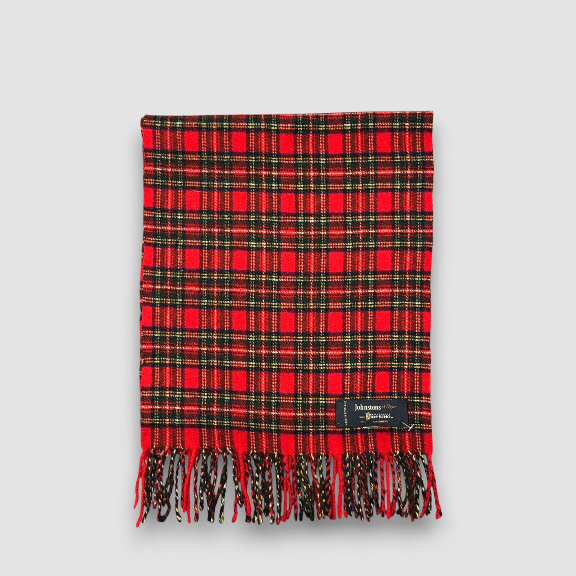 Johnstons Of Elgin Vintage Johnstons of Elgin Scarf Muffler Wool Scarves Size ONE SIZE - 2 Thumbnail
