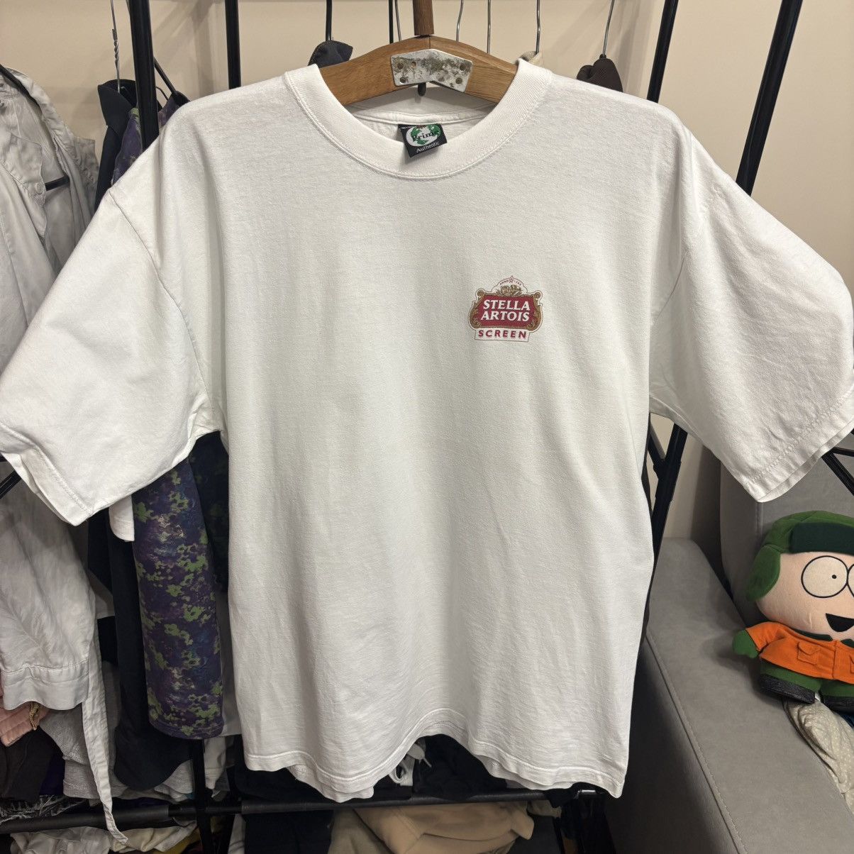 Vintage Vintage 80’s Promo Stella Artois Screen T-Shirt Grunge ERD Size US M / EU 48-50 / 2 - 1 Thumbnail