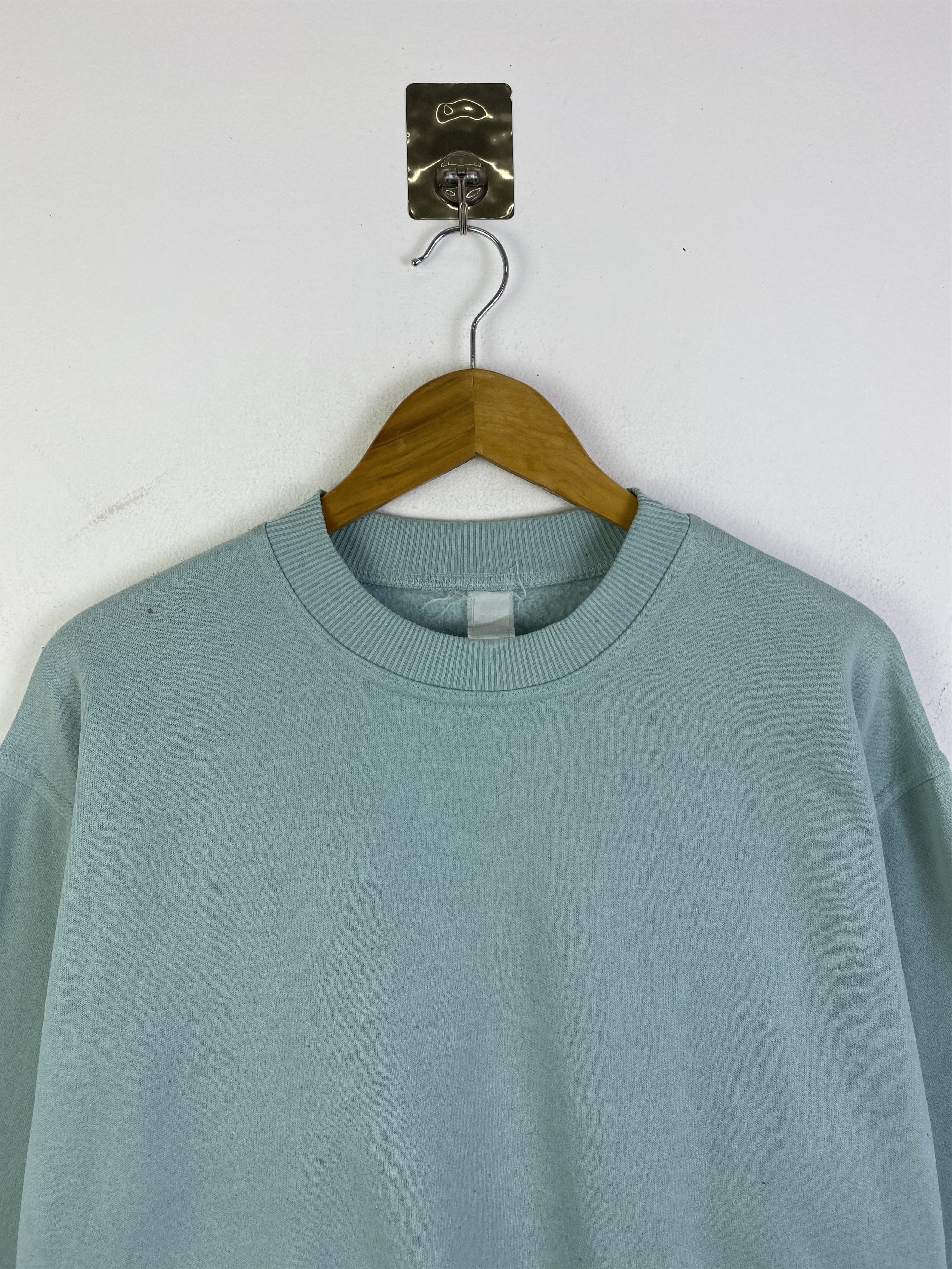 Other Vintage 90s Plain Crewneck Pullover Sweatshirt SH0331 Size US XL / EU 56 / 4 - 2 Thumbnail