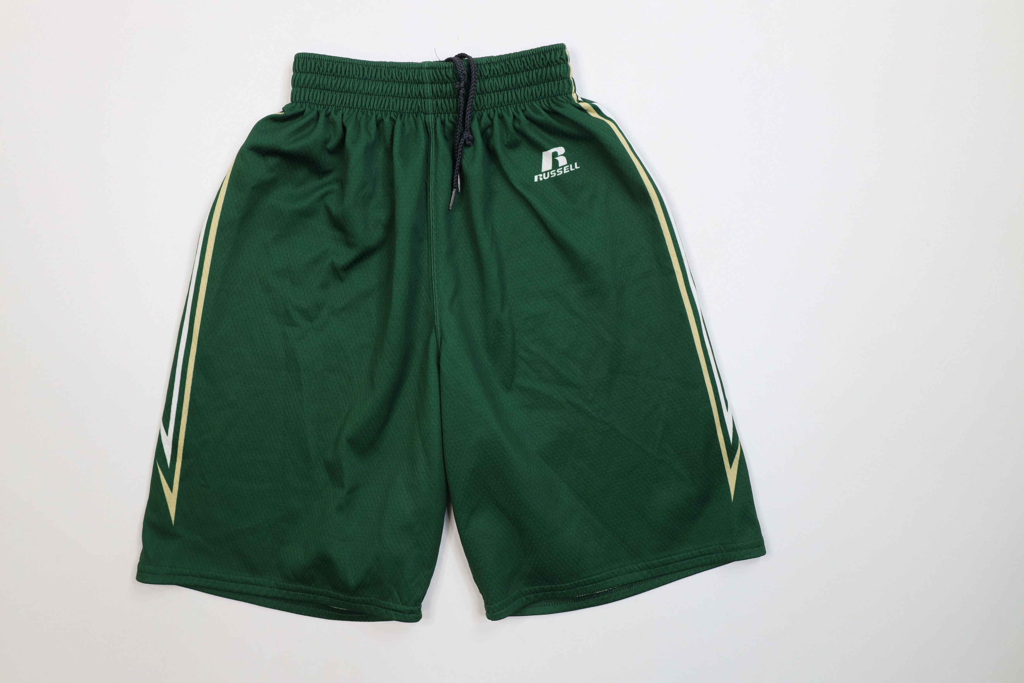 Russell Athletic Vintage 90s Y2K Russell Athletic Basketball Shorts Green Size US 30 / EU 46 - 1 Thumbnail