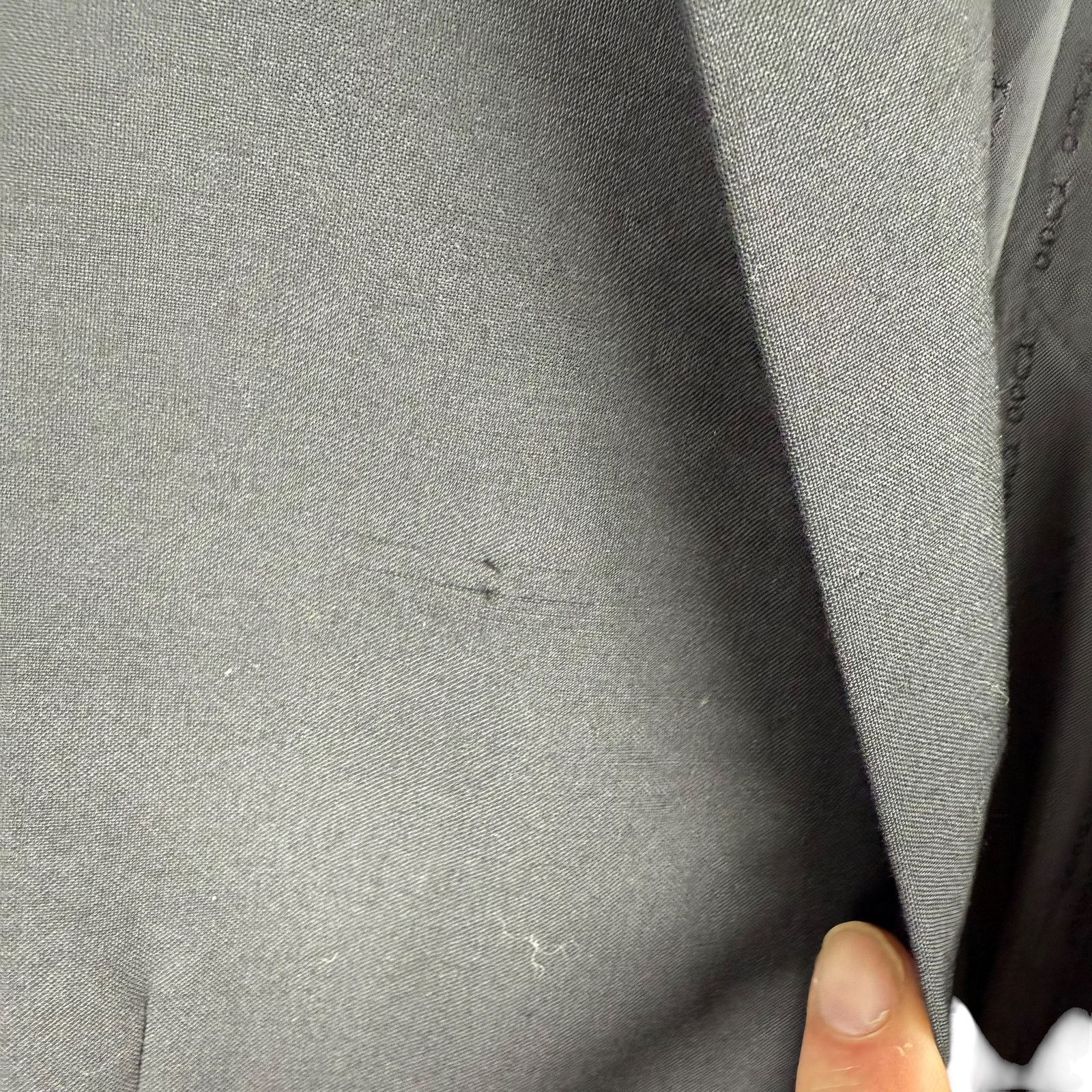 Hugo Boss Hugo Boss Super 120s Wool Blazer Black Logo Lined Size 42L Size 42L - 5 Thumbnail
