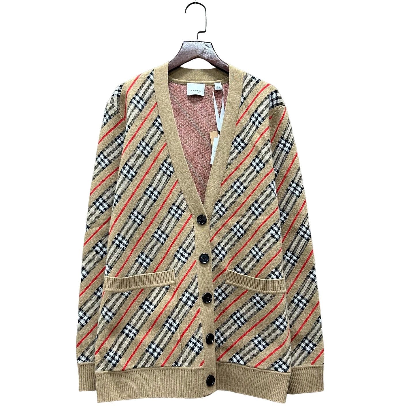 Burberry Burberry Diagonal Check Cardigan Size XS Size US XS / EU 42 / 0 - 1 Thumbnail