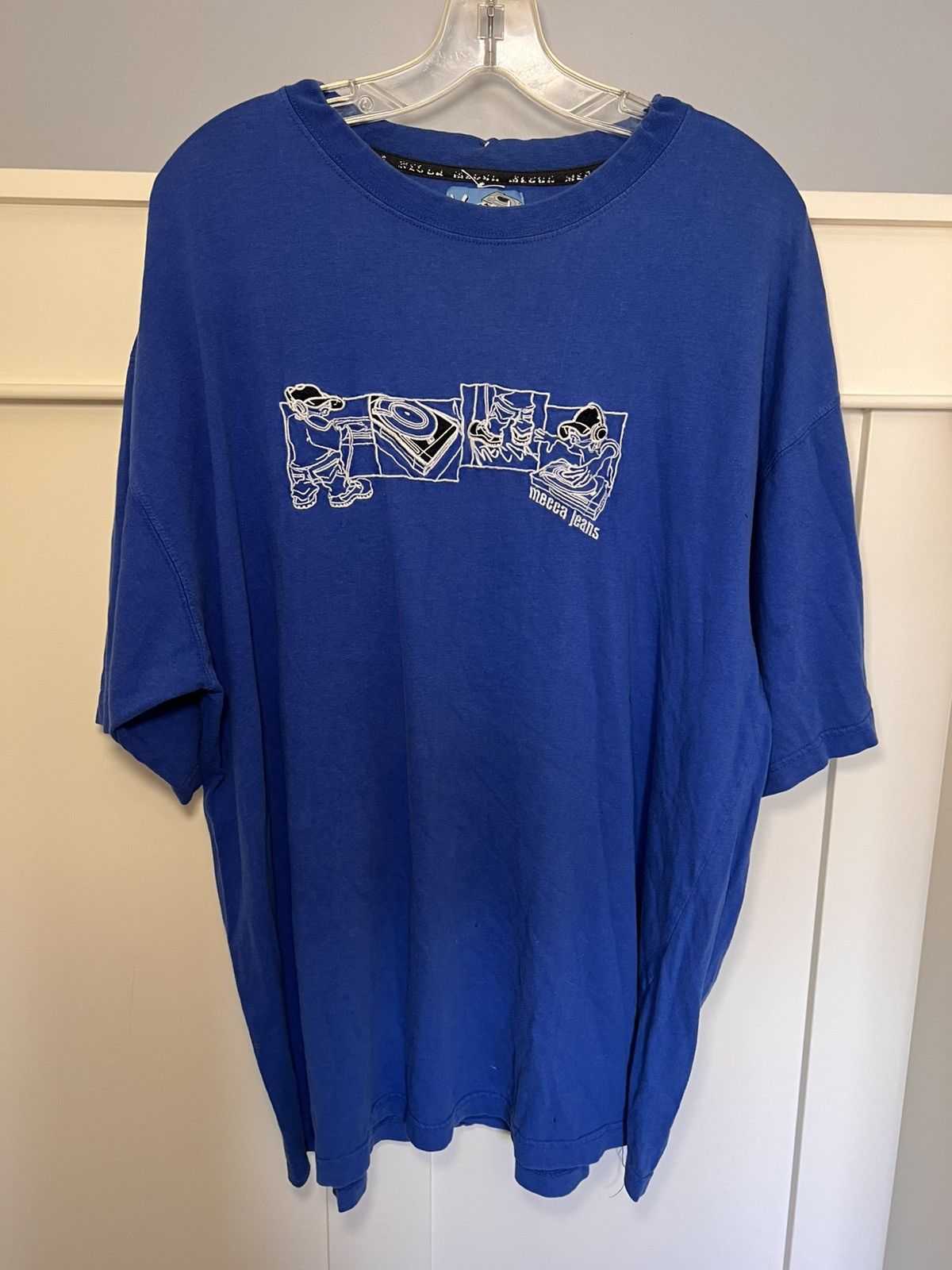 Mecca Vintage Mecca Jeans dj set embroidery baggy t-shirt Size US XL / EU 56 / 4 - 1 Thumbnail