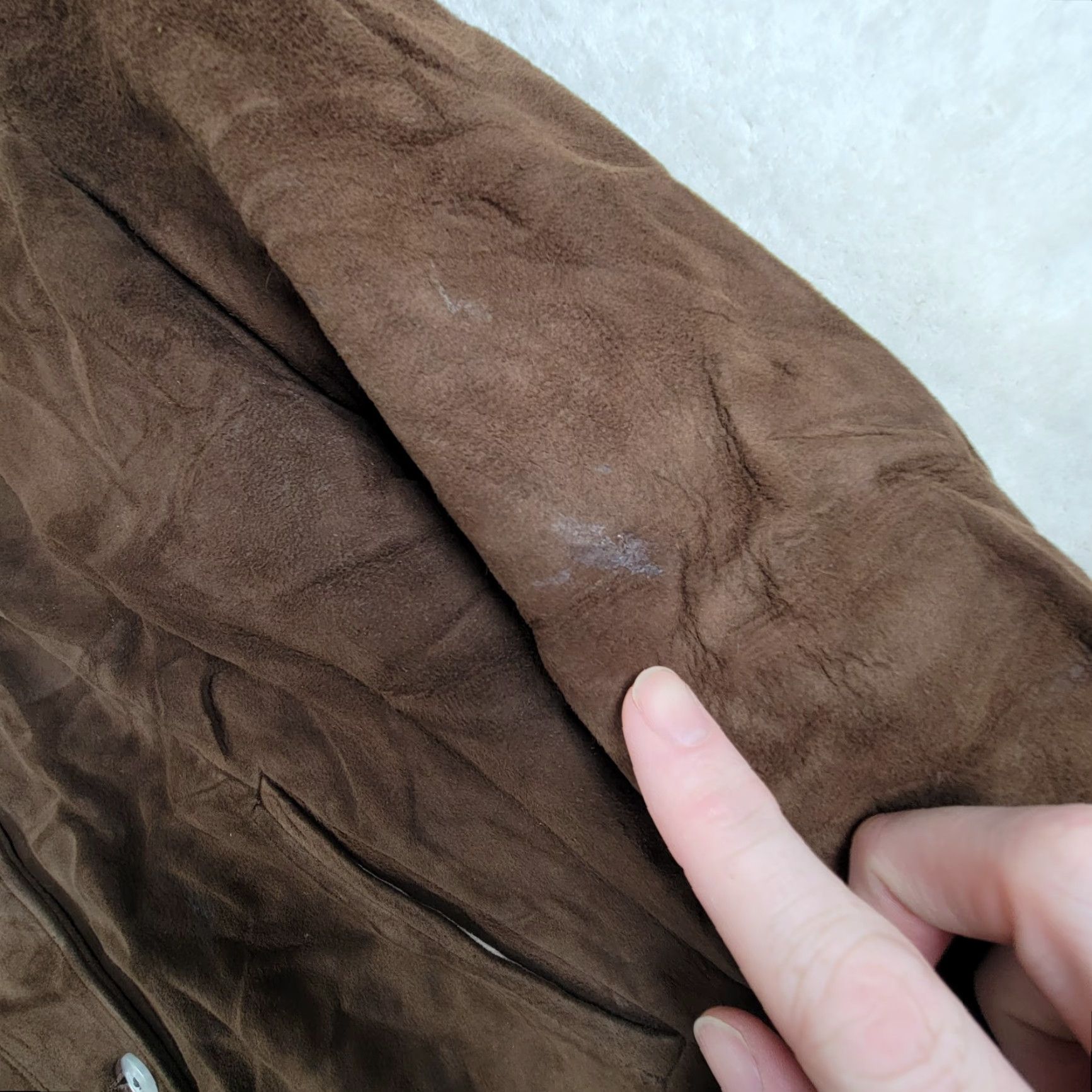 Vintage **Ultra Vintage 1950s Brown Suede Women's Jacket Size 12** User: Ultra Vintage 1950s Brown Suede Women's Jacket Size 12 Size XL / US 12-14 / IT 48-50 - 5 Thumbnail
