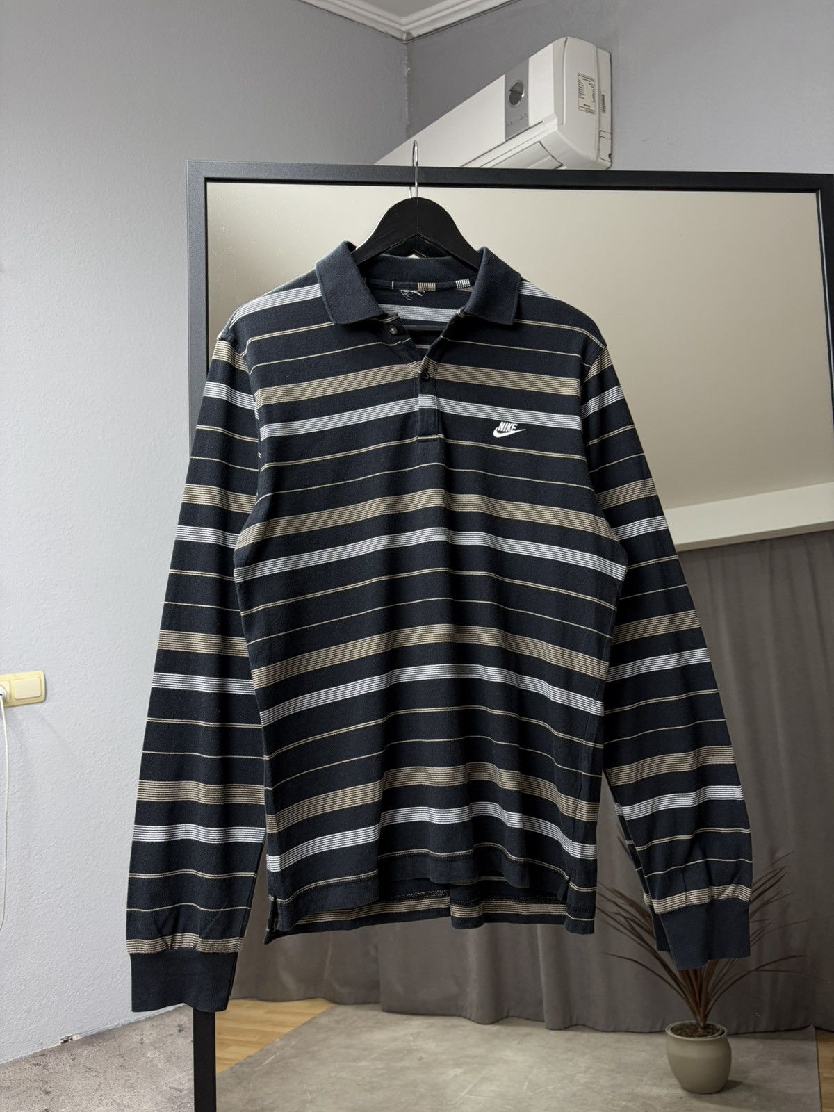 Nike Vintage Y2K Nike Polo Rugby Long Sleeve Striped Jersey Size US M / EU 48-50 / 2 - 1 Thumbnail