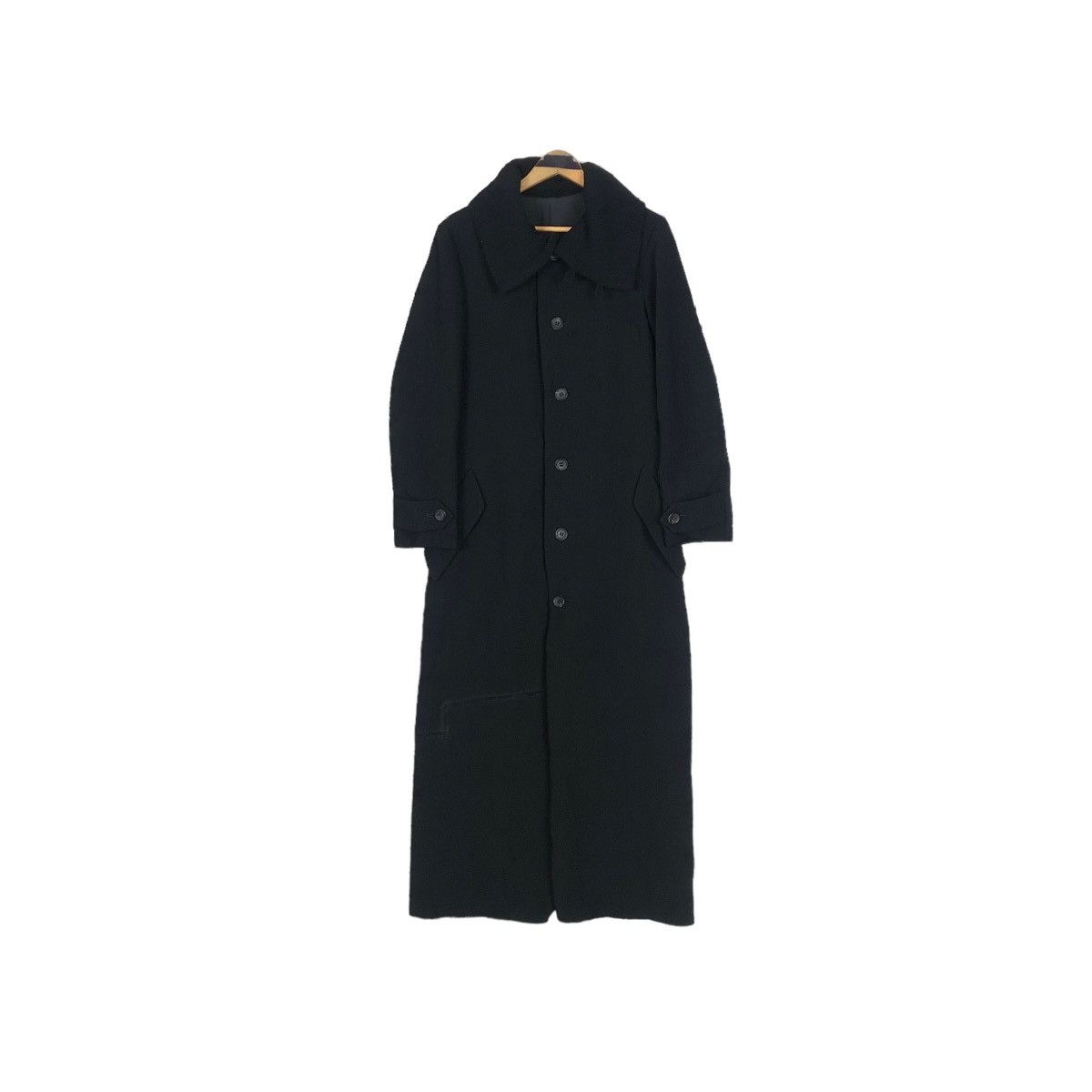 Yohji Yamamoto Vintage 90s Y’s Yohji Yamamoto Large Collar Wool Overcoat Size M / US 6-8 / IT 42-44 - 4 Thumbnail
