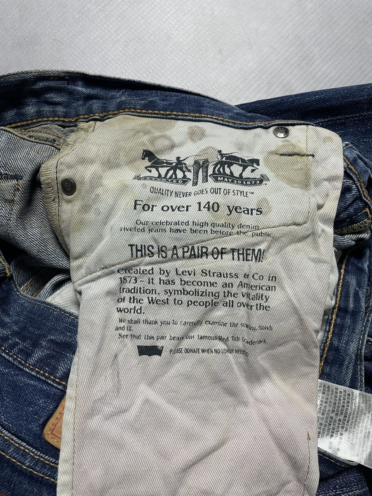 Levi's Made & Crafted Levi’s 511 Selvedge Slim Denim Pants Size US 30 / EU 46 - 11 Thumbnail
