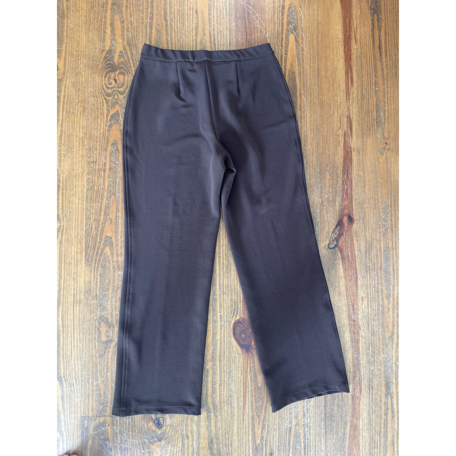 Coldwater Creek Coldwater Creek Brown Pleated Pull On Stretchy Pants, M Size 27" / US 4 / IT 40 - 4 Thumbnail