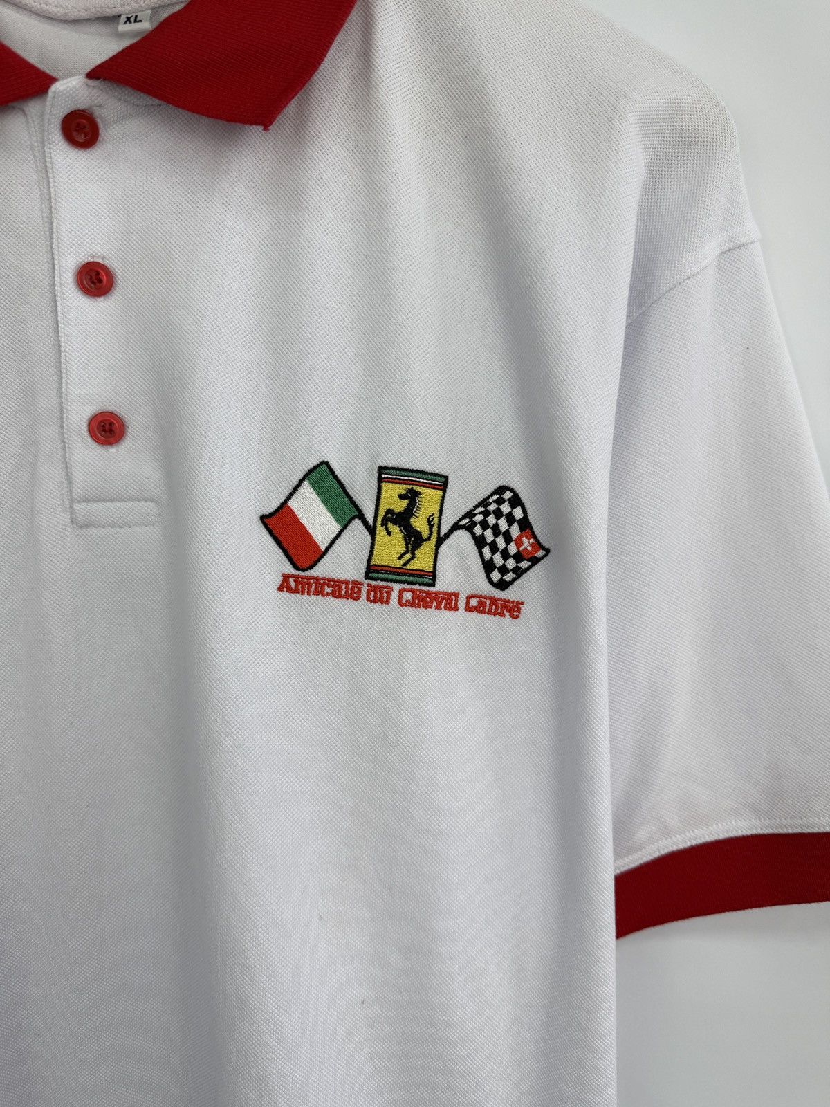 Ferrari 🇮🇹 Vintage 90s Ferrari Michael Schumacher Racing F1 Graphic Size US XL / EU 56 / 4 - 4 Thumbnail