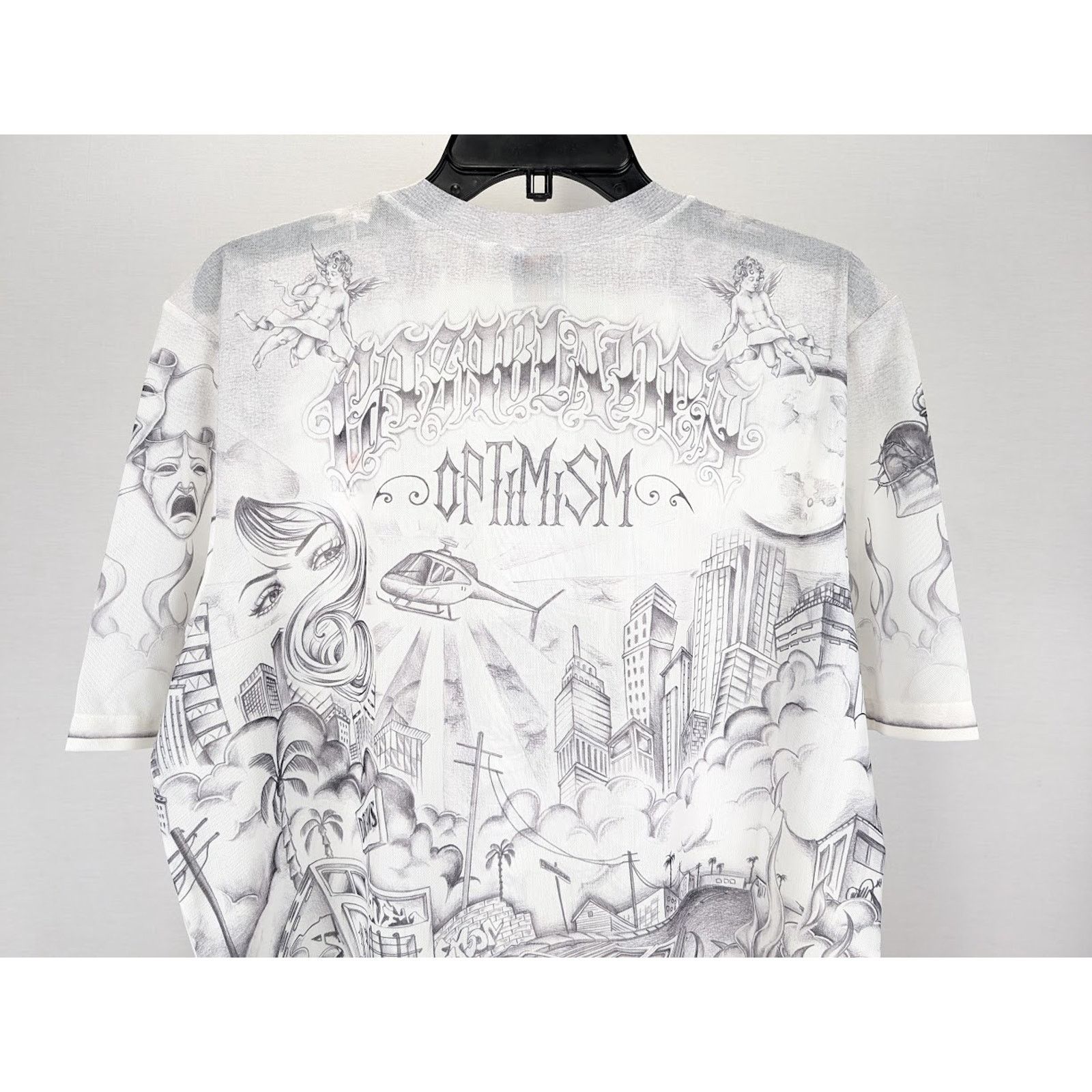 Casablanca o1rshd1 DUP / Printed Crewneck Short Sleeve Mesh Top Tattoo Size US XL / EU 56 / 4 - 11 Thumbnail