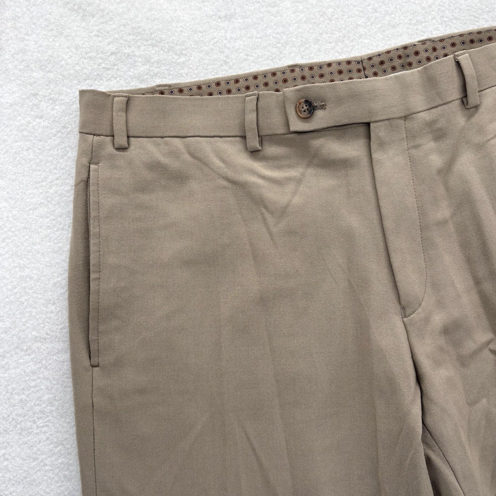 Ralph Lauren Lauren Ralph Lauren Dress Pants Mens 36x30 Beige Regular Fit Stretch Business Pants Mens Beige 36 30 Dress Flat Front Slit Pocket Solid Size US 36 / EU 52 - 3 Thumbnail