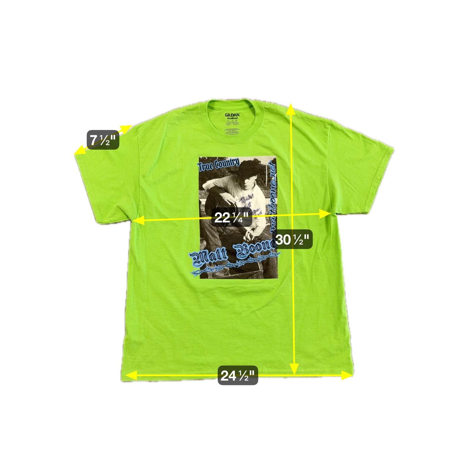 Gildan Signed Matt Boone 2015 True Country T-Shirt XL Size US XL / EU 56 / 4 - 6 Thumbnail
