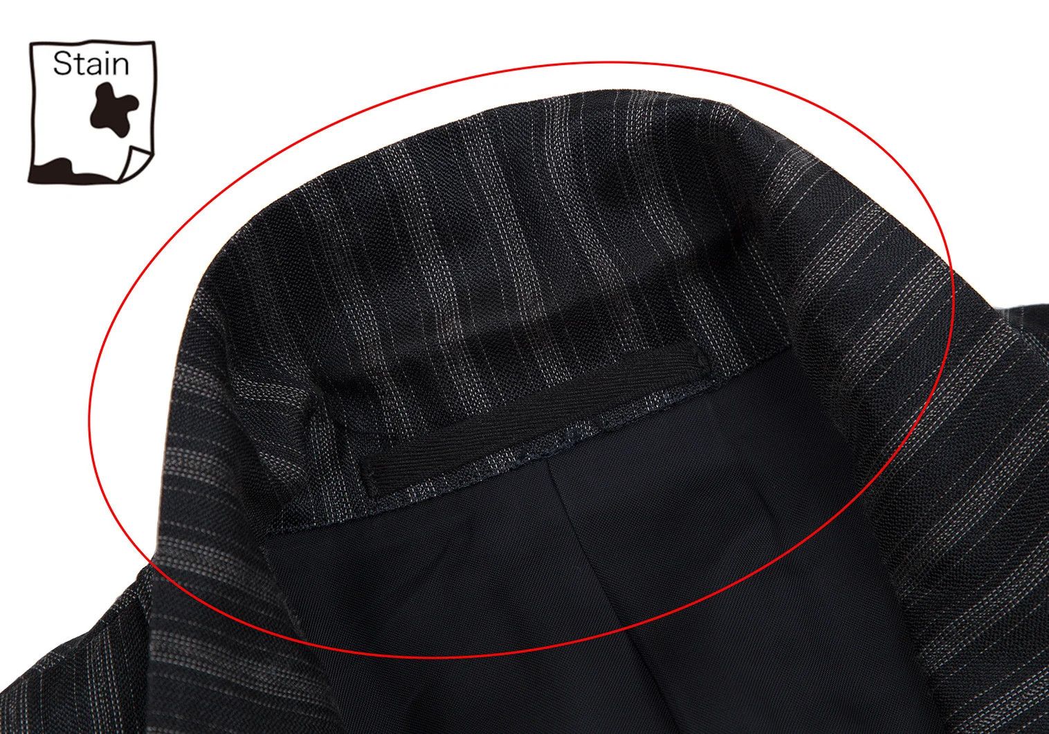 Comme des Garcons Homme Plus Polyester Stitch Stripe Jacket in Navy, Size M Size US M / EU 48-50 / 2 - 5 Thumbnail