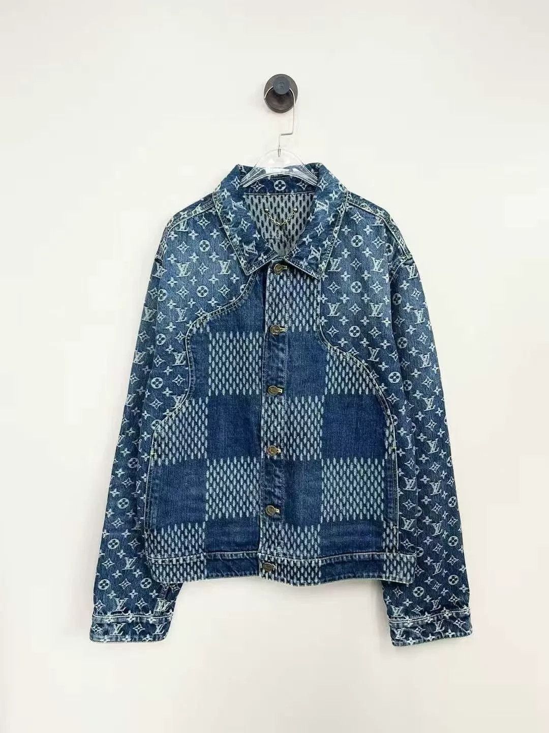 Louis Vuitton Louis Vuitton Nigo Denim Logo Jacket Size US L / EU 52-54 / 3 - 1 Thumbnail