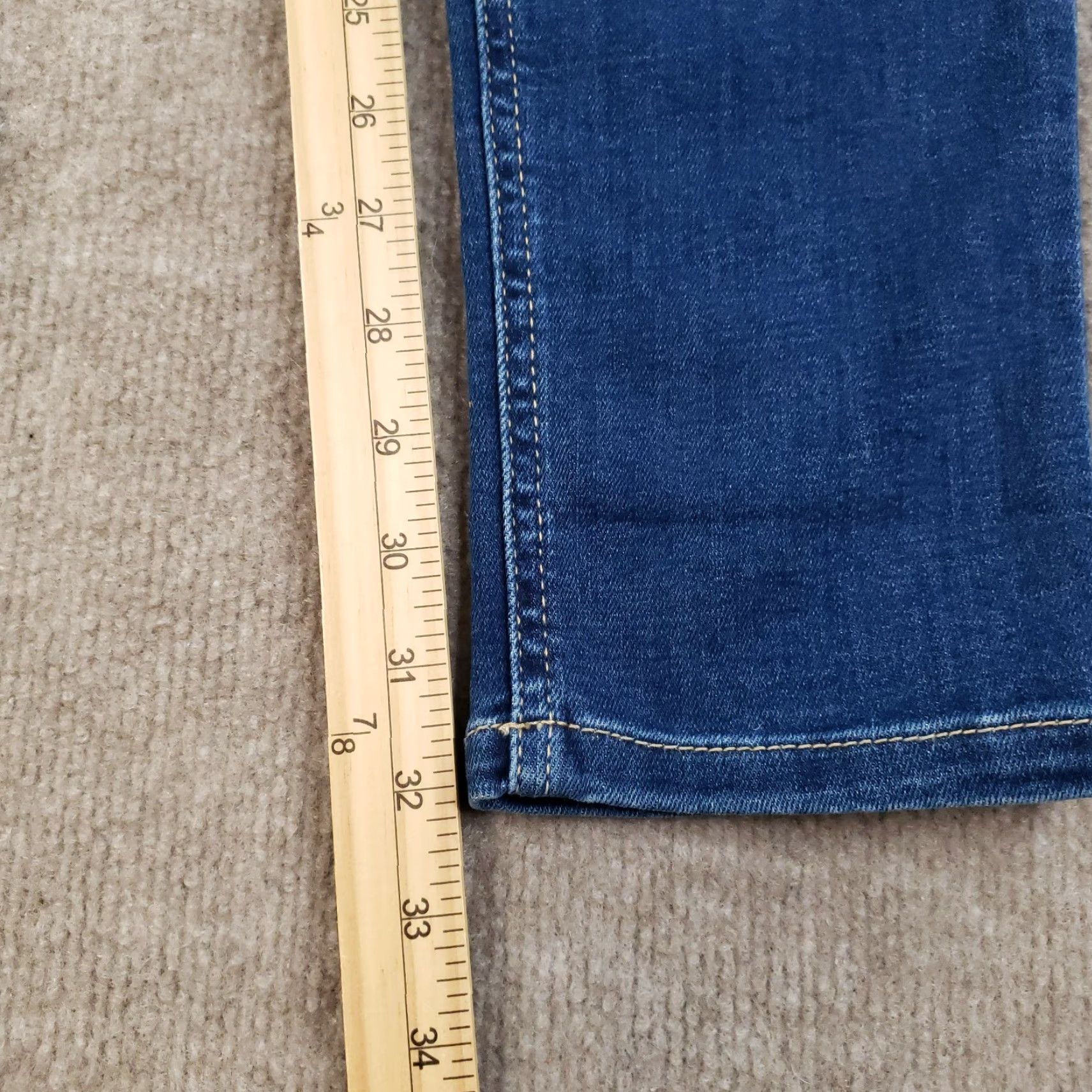 Vintage MAC Rich Jeans Slim Straight Denim 28x32 Blue Women Slim Stretch Jeans - MAC Rich - 28 Regular Blue Womens Jeans Straight Style 90s inspired? Size 28" / US 6 / IT 42 - 3 Thumbnail
