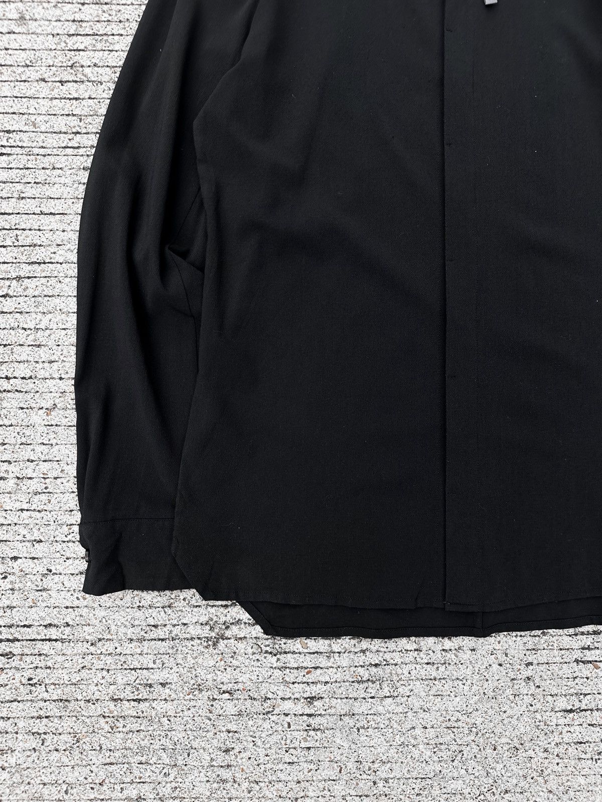 Kazuyuki Kumagai Attachment Attachment Black Ayanasu Concealed Placket Shirts Size US M / EU 48-50 / 2 - 5 Thumbnail
