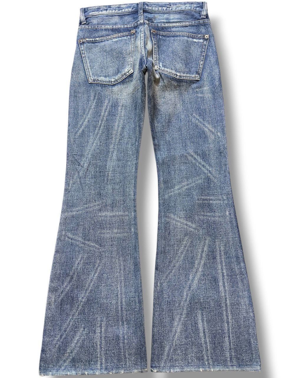 Kapital Vintage ABX Flare Bootcut Whiskers Faded Denim Size US 31 - 4 Thumbnail