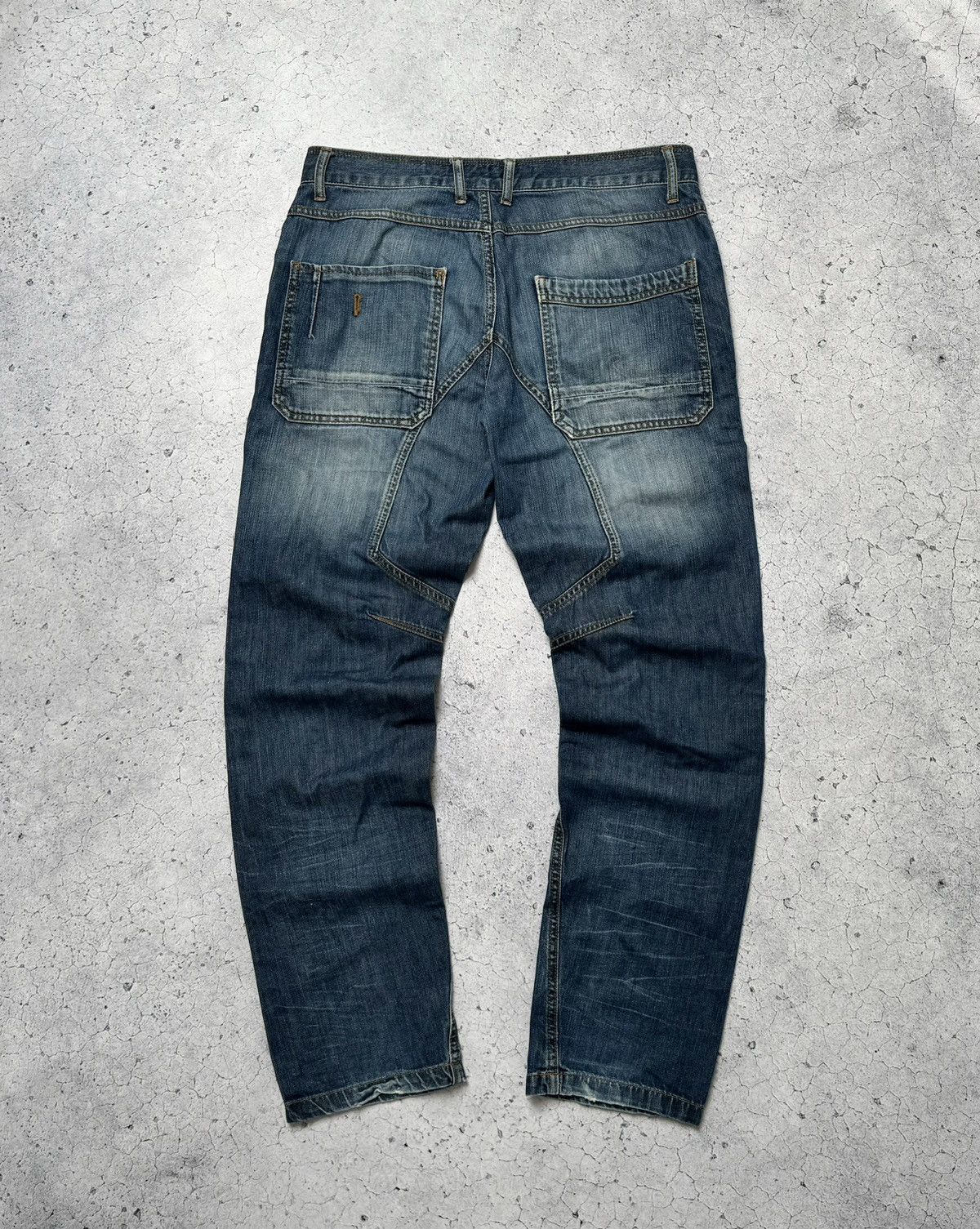 Japanese Brand × Neighborhood × Vintage Neighborhood Faded Japanese Denim Distressed Jeans Size US 34 / EU 50 - 1 Thumbnail