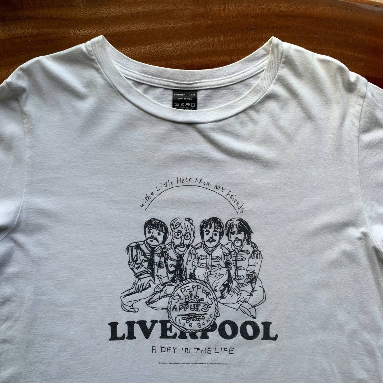 Number (N)ine Number Nine x The Beatles St Peppers Apples Liverpool Tshirt Size US XL / EU 56 / 4 - 3 Thumbnail