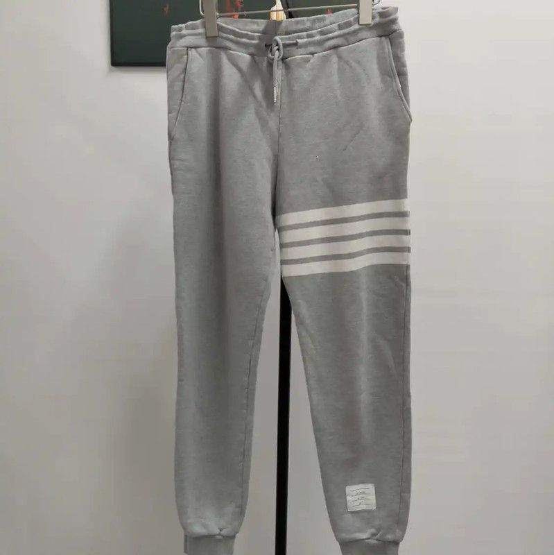Thom Browne Thom Browne Gray Cotton Men's Casual Pants 0089 Size US 27 - 1 Thumbnail