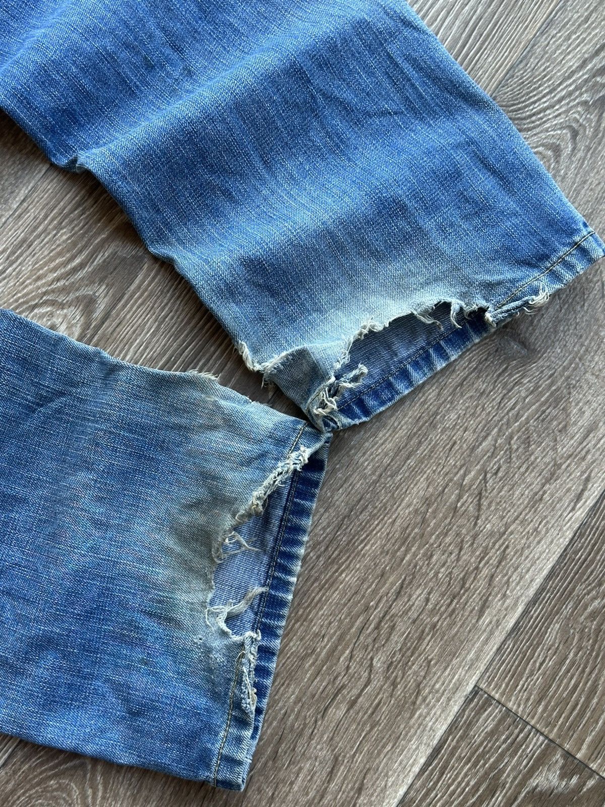 Firetrap 🔥 Vintage Firetrap Distressed Denim Japanese Baggy Jeans Y2K Size US 30 / EU 46 - 4 Thumbnail