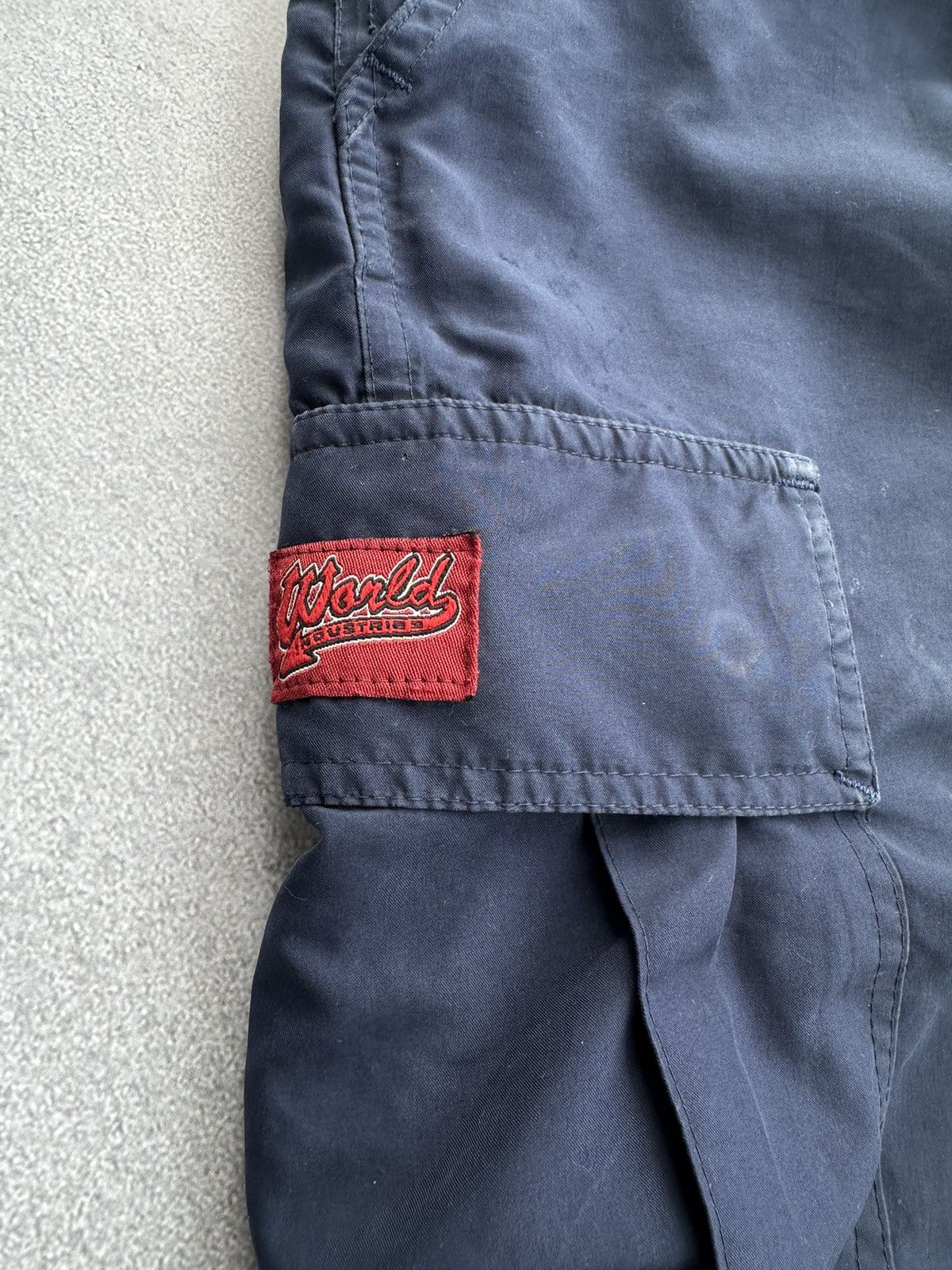 Vintage × World Industries Vintage World Industries 90sUSA Nylon Distressed Cargo Pants Size US 28 / EU 44 - 6 Thumbnail