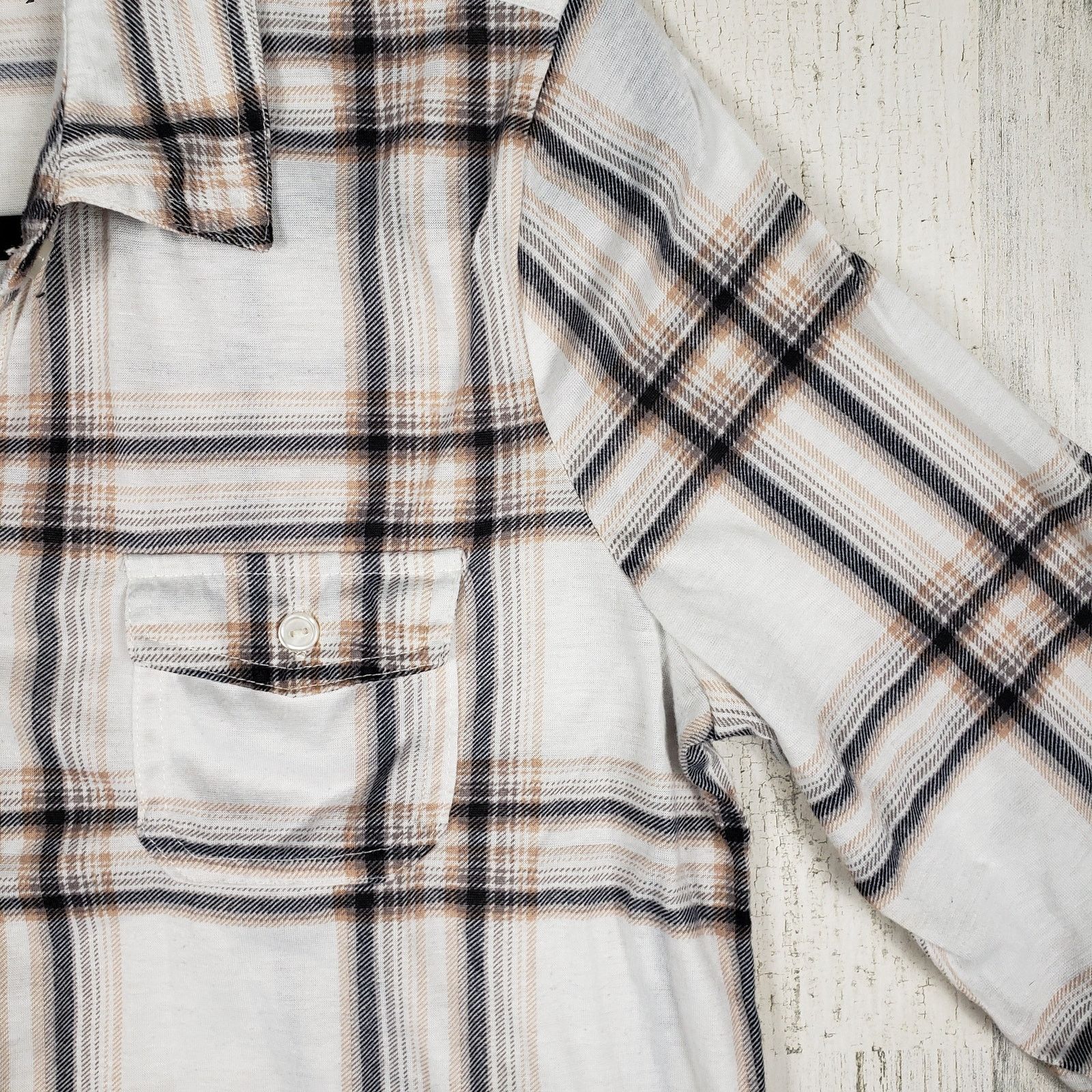 Other French Laundry Plaid Long Sleeve Button Up Top Large Size L / US 10 / IT 46 - 3 Thumbnail
