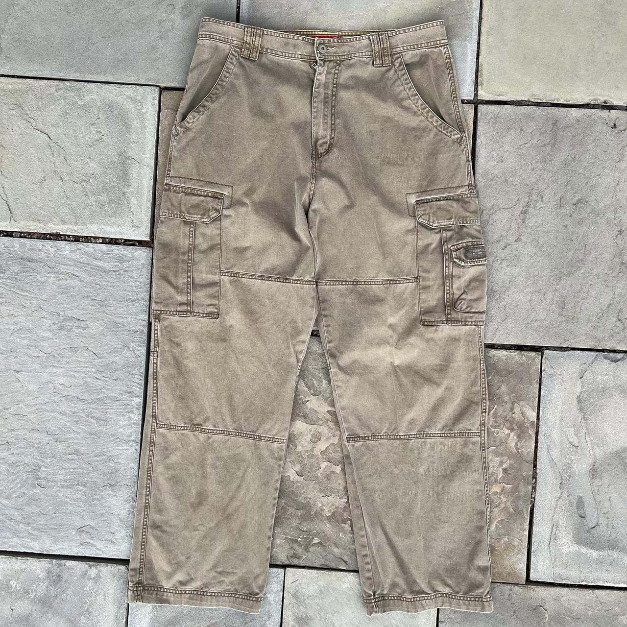 UNIONBAY Y2K Utility Cargo Pants Dark Khaki Size US 36 / EU 52 - 1 Thumbnail