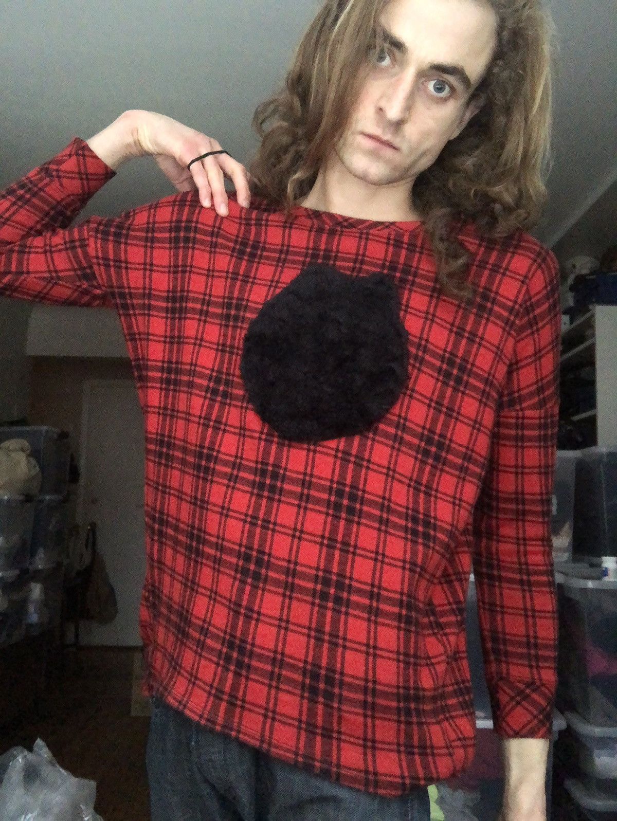 20471120 Vintage 20471120 Hyoma Fuzzy Character Flannel Size US S / EU 44-46 / 1 - 3 Thumbnail