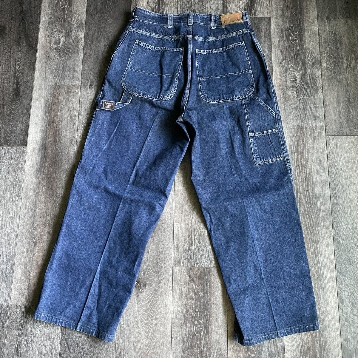 Timberland × Vintage Vintage 1990s Timberland Carpenter Baggy Denim Jeans 33x30 Size US 33 - 2 Thumbnail