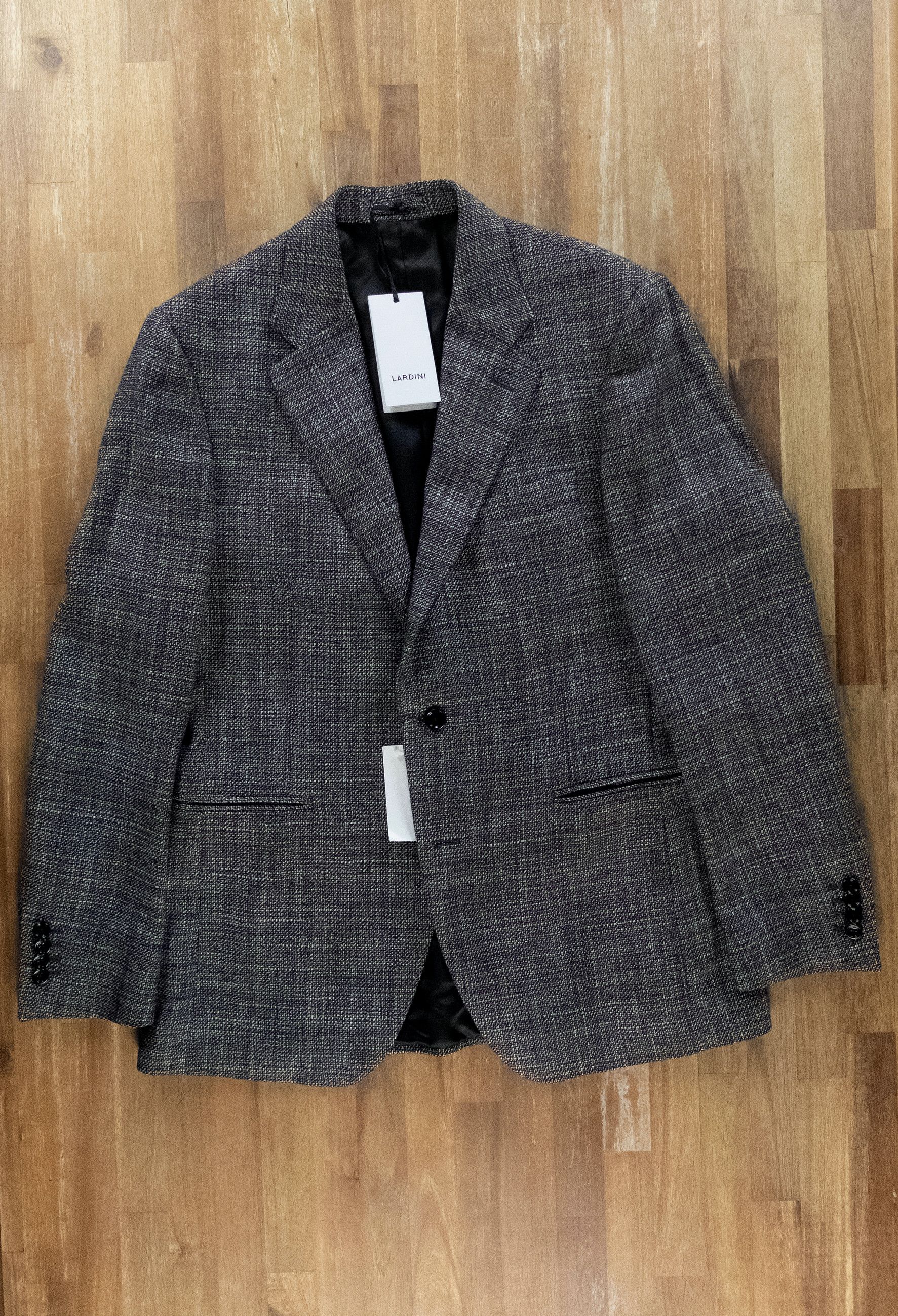 Lardini LARDINI gray speckled weave wool silk sportcoat jacket Size 40R - 3 Thumbnail