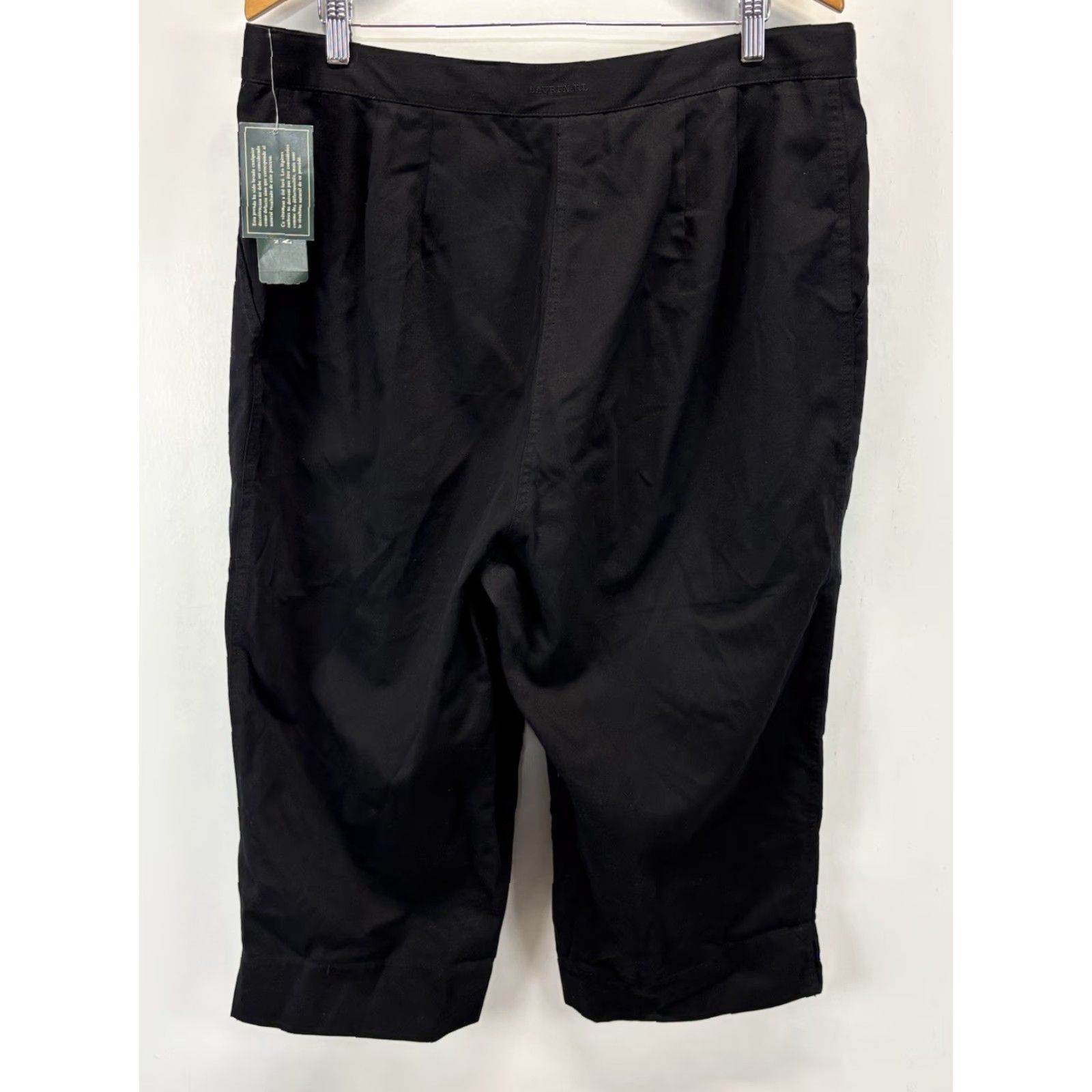 Ralph Lauren VINTAGE Lauren Ralph Lauren Capri Chino Pants Belted Women's 18W Plus Black Size 18W Capri Pants Ladies Belted 21.5" Inseam Vintage 90s? (no extra) Size 40" / US 18 - 3 Thumbnail