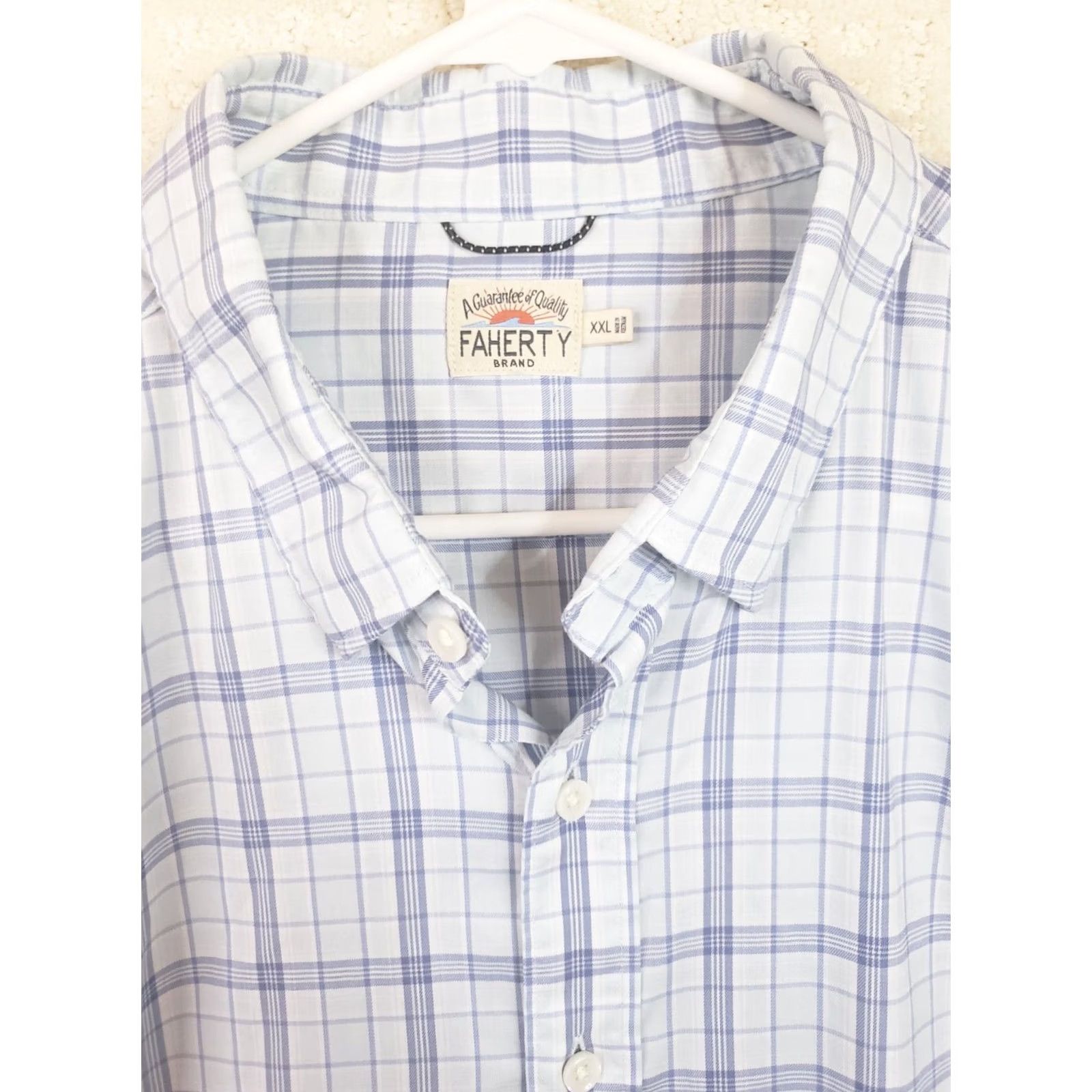 Faherty Faherty Button-Up Shirt Plaid Multicolor 2XL Cotton Blend Long Sleeve Button-Up Shirt Men Size US XXL / EU 58 / 5 - 4 Thumbnail