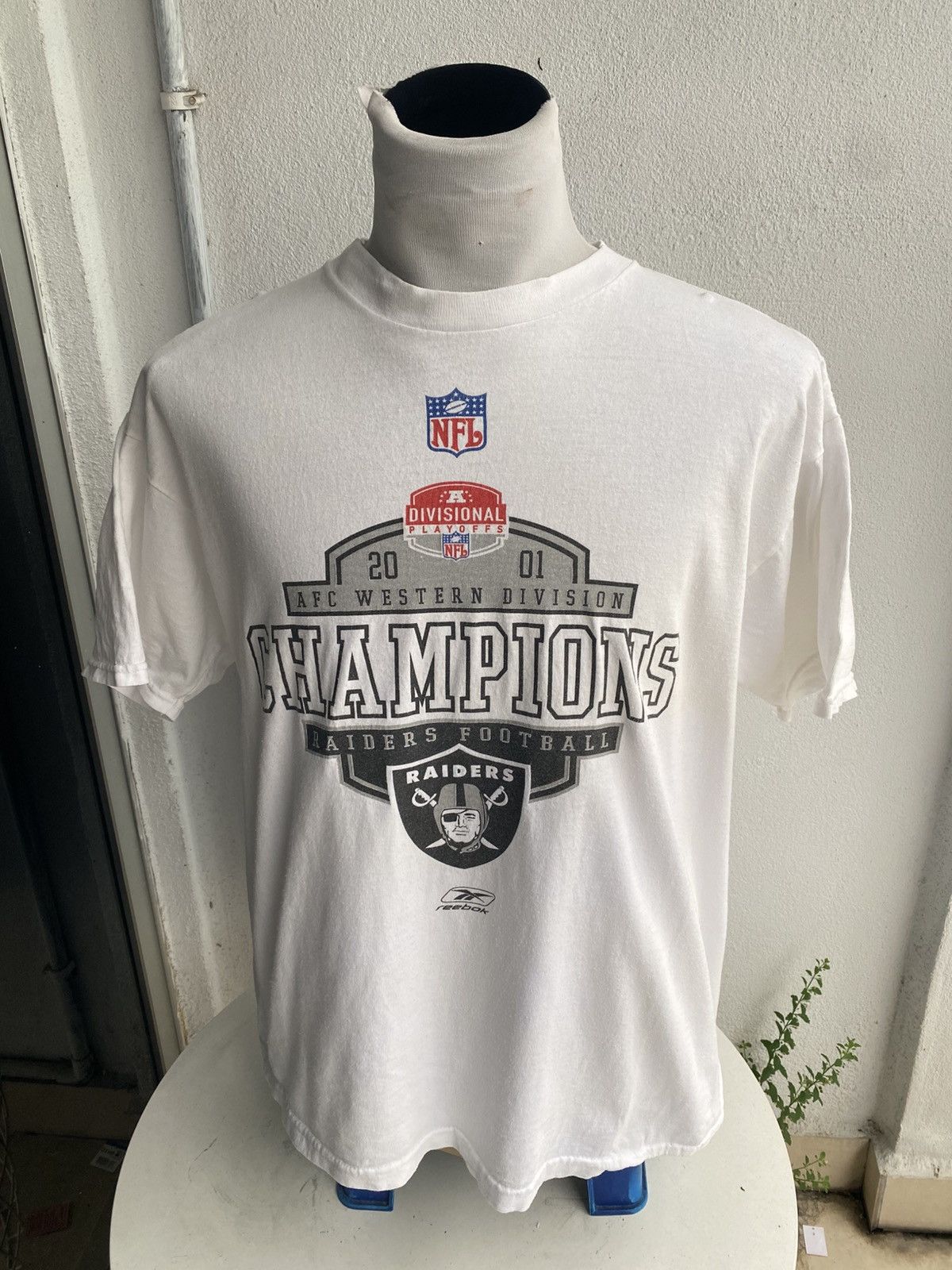 Reebok Vintage Raiders Reebok Tshirt Size US L / EU 52-54 / 3 - 1 Thumbnail