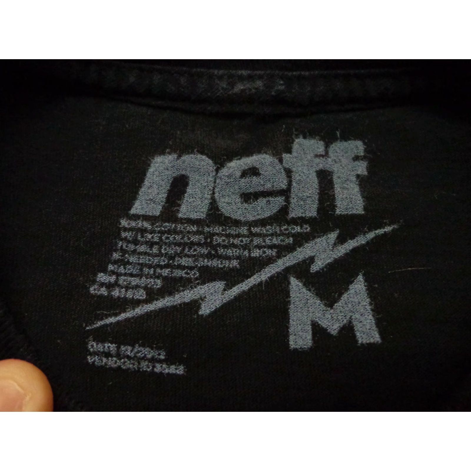 Vintage Neff Shirt Mens T-Shirt Black Size M Regular Cotton Neff Mighty Fierce Graphic Size US M / EU 48-50 / 2 - 3 Thumbnail