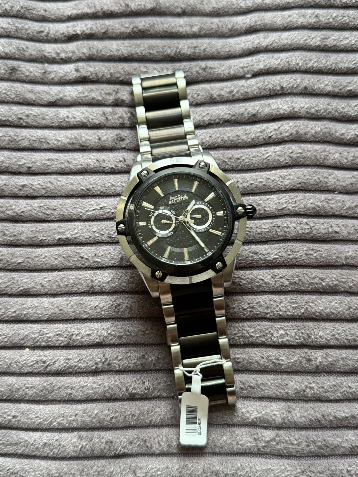 Jean Paul Gaultier Jean Paul Gaultier Archive Black Silver Man Watch Grail JPG Size ONE SIZE - 2 Thumbnail