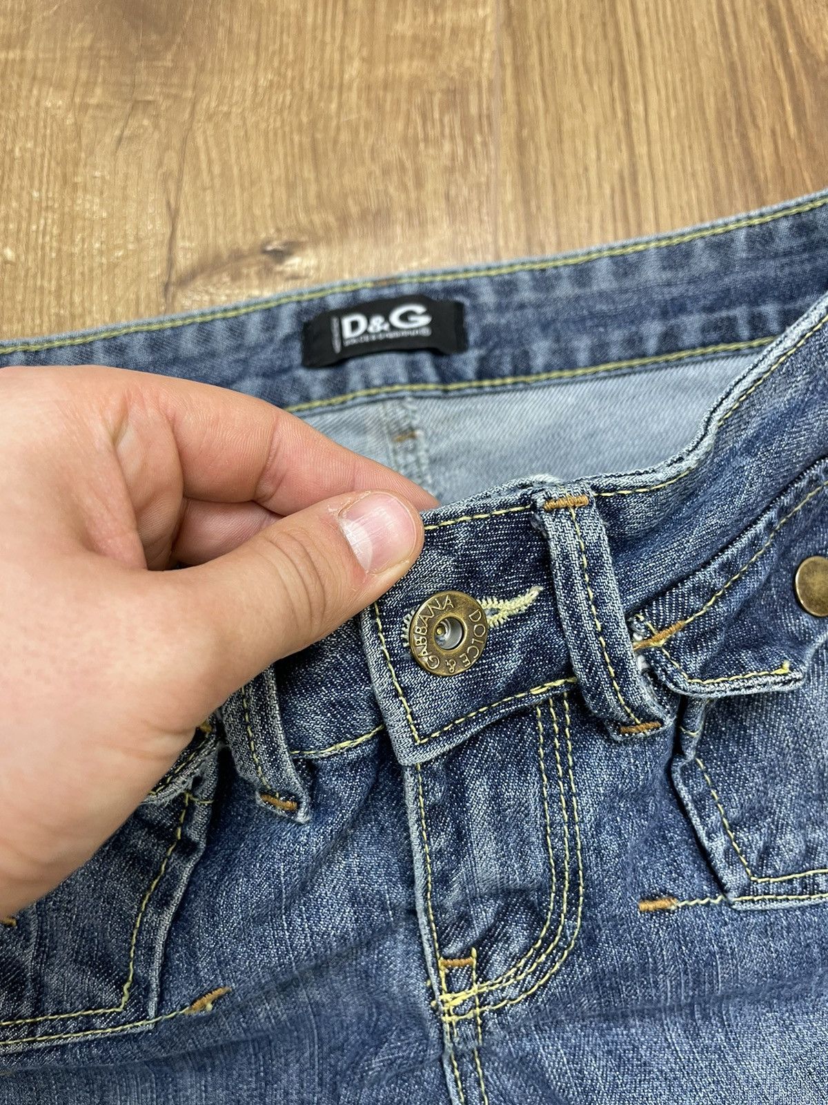 Dolce & Gabbana × Vintage Vintage Dolce&Gabbana Y2K Style Blue Stonewashed Denim Jeans Size US 29 - 9 Thumbnail