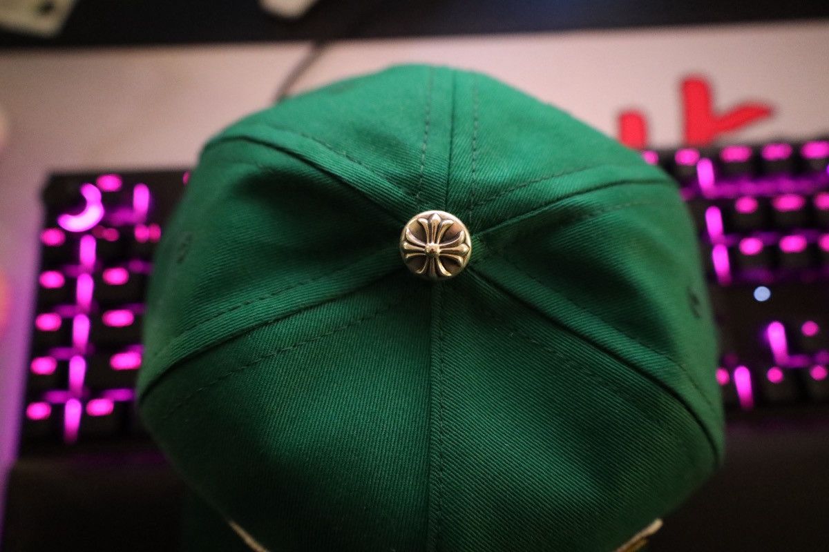 Chrome Hearts Chrome Hearts Green Cap with Sterling Silver Hardware Size ONE SIZE - 2 Thumbnail