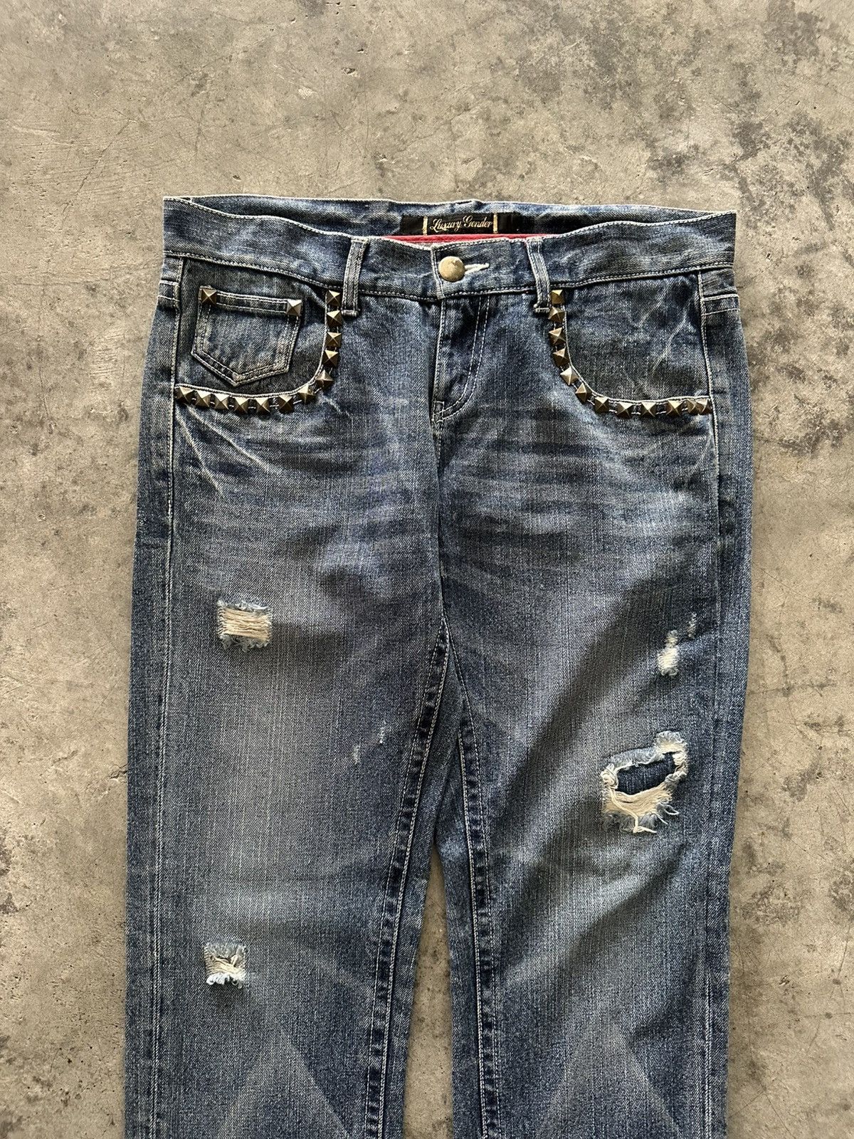 If Six Was Nine × Japanese Brand × Le Grande Bleu (L.G.B.) Japanese Y2K Whisker Wash Jeans Size 32" / US 10 / IT 46 - 2 Thumbnail