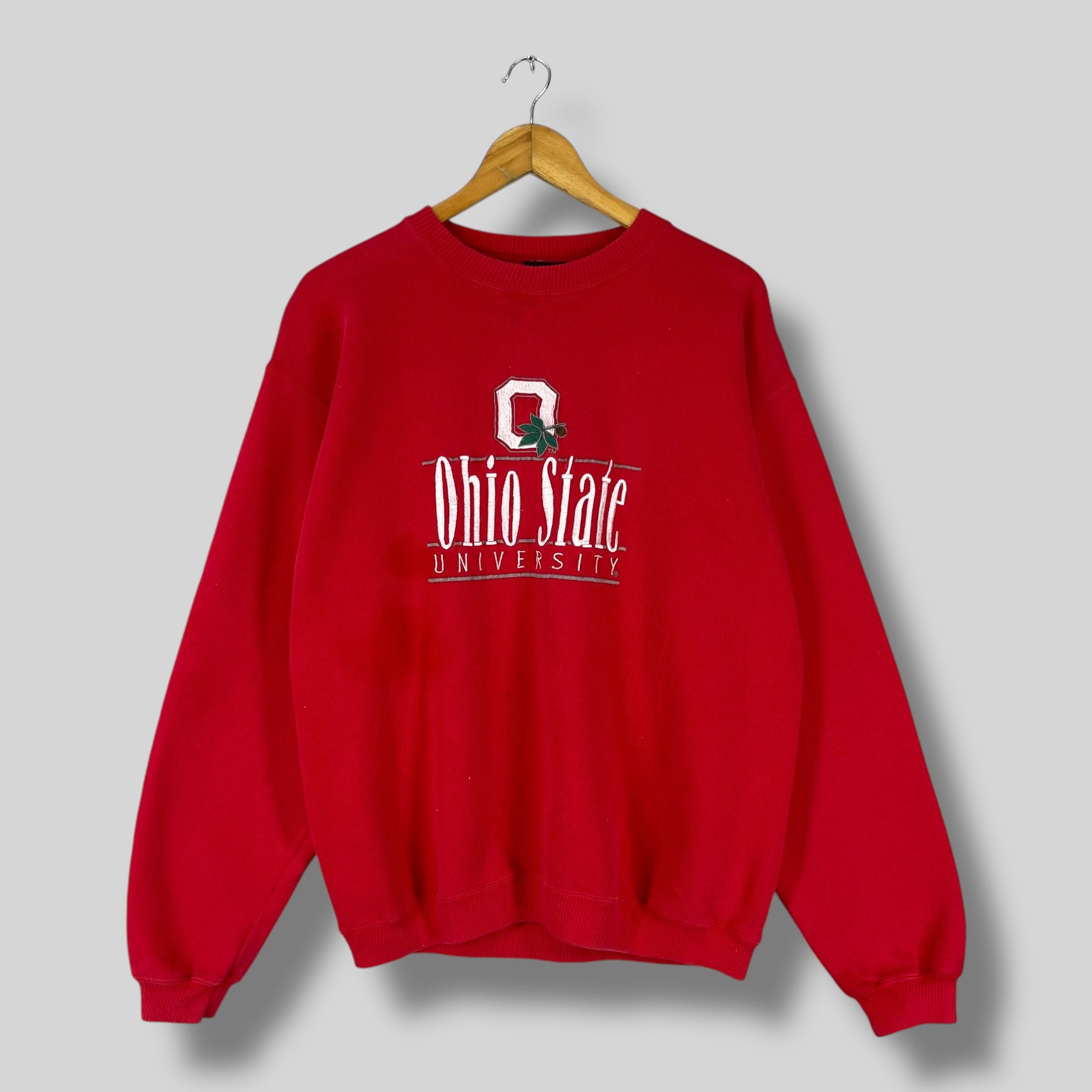 NFL Vintage OHIO STATE Buckeyes University Embroidery Sweatshirt Size US M / EU 48-50 / 2 - 1 Thumbnail
