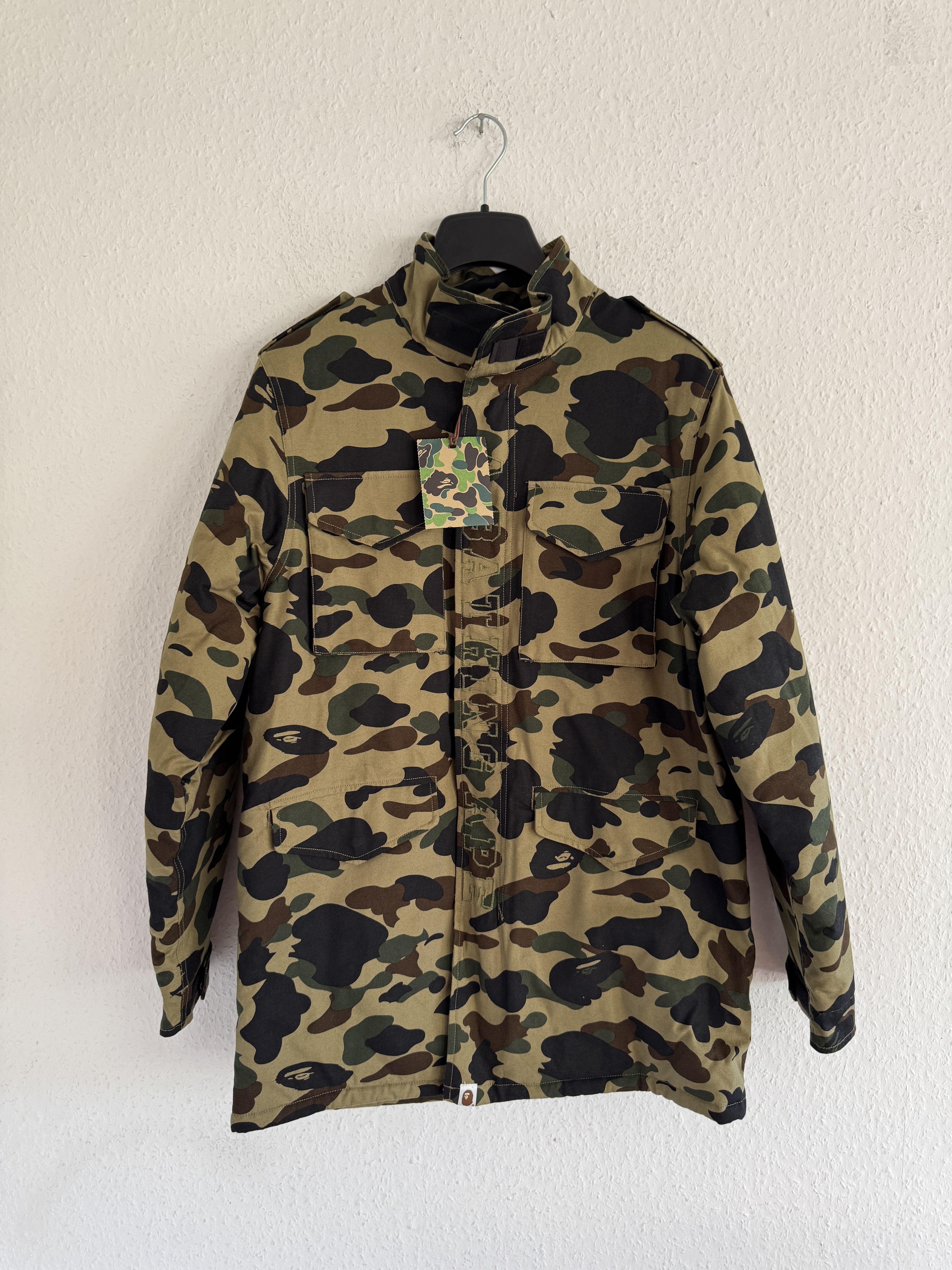 Bape Camo Duck Wide Long Jacket Size US XL / EU 56 / 4 - 1 Thumbnail