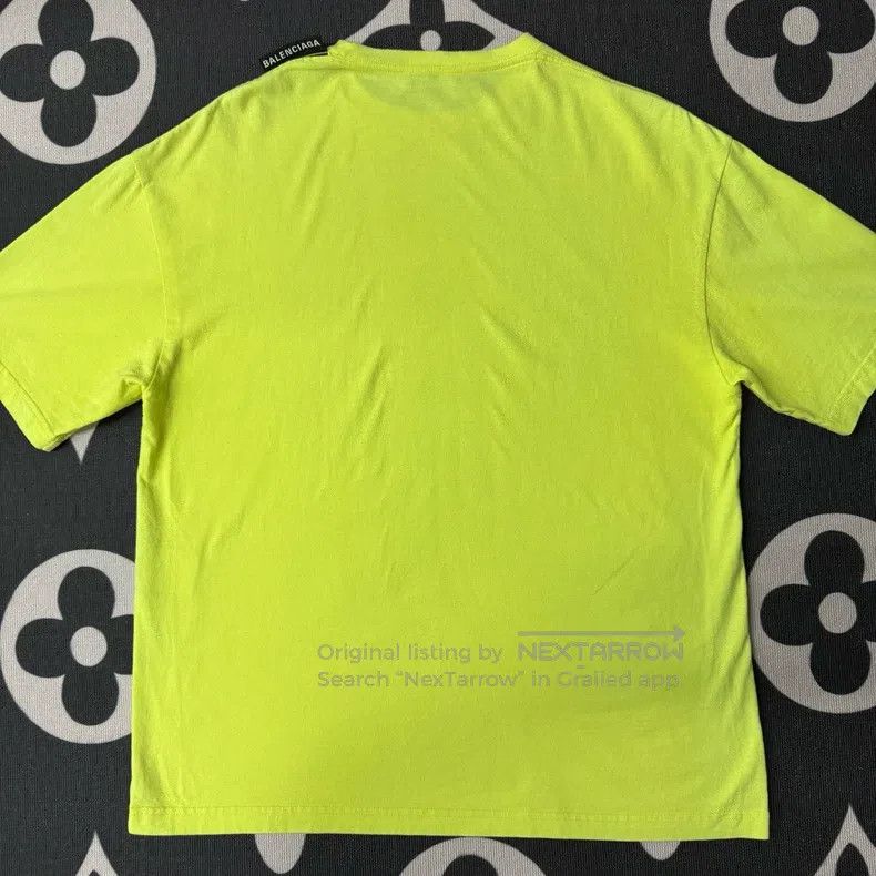 Balenciaga Balenciaga Neon Green Short-Sleeve T-Shirt Size US S / EU 44-46 / 1 - 2 Thumbnail